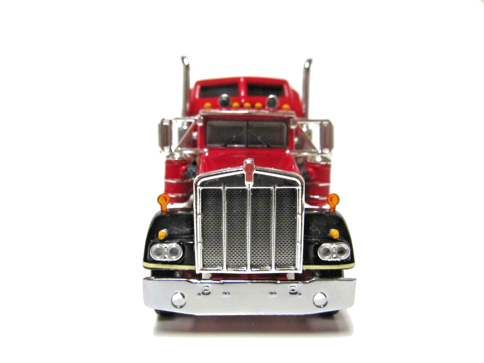 DCP, FIRST GEAR 1/64 SCALE W-900A KENWORTH AERODYNE, RED & BLACK, TAN STRIPE
