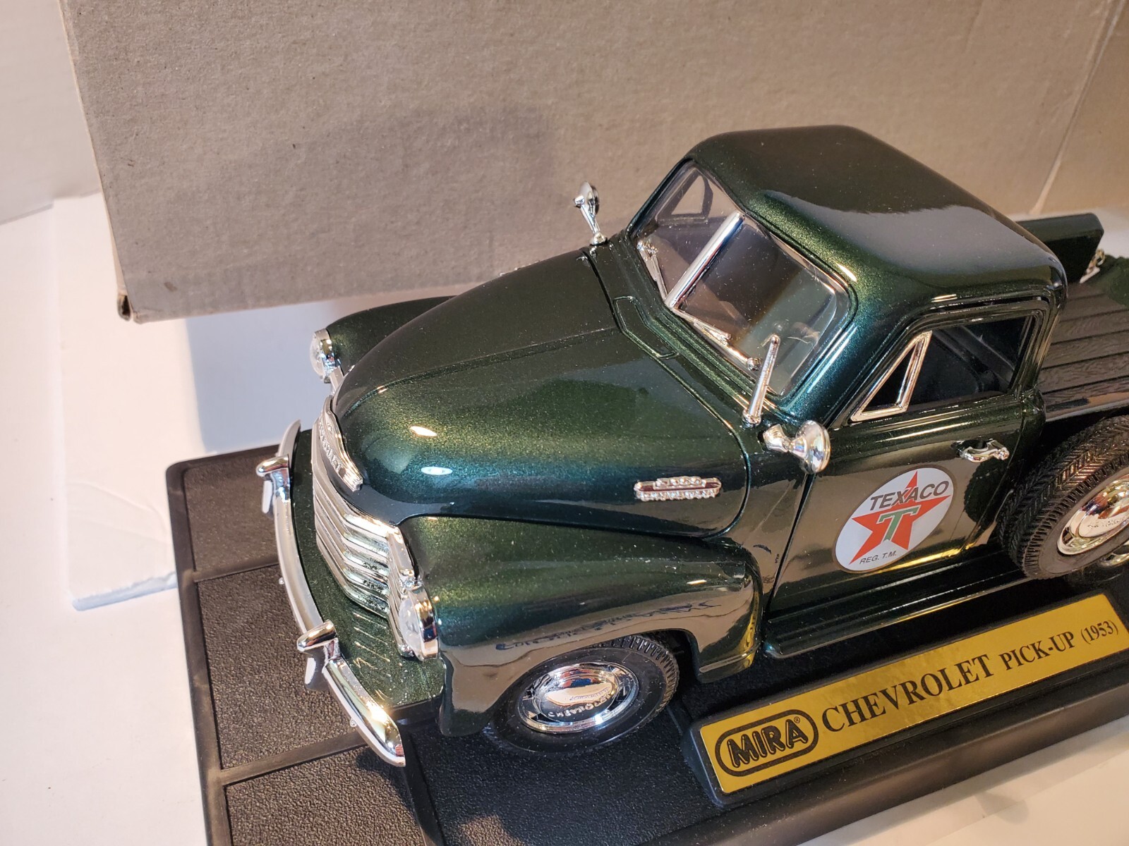 Vintage Fairfield Mint 1953 Texaco Chevy Pick-Up Dark Green Metallic OB & Papers