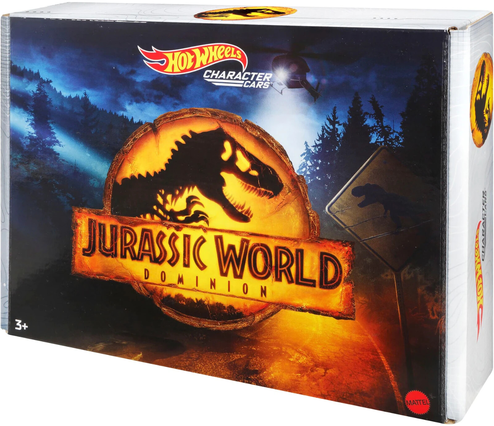 Hot Wheels Jurassic World Dominion 2022 Dinosaur Character Car 5 Pack Box Set