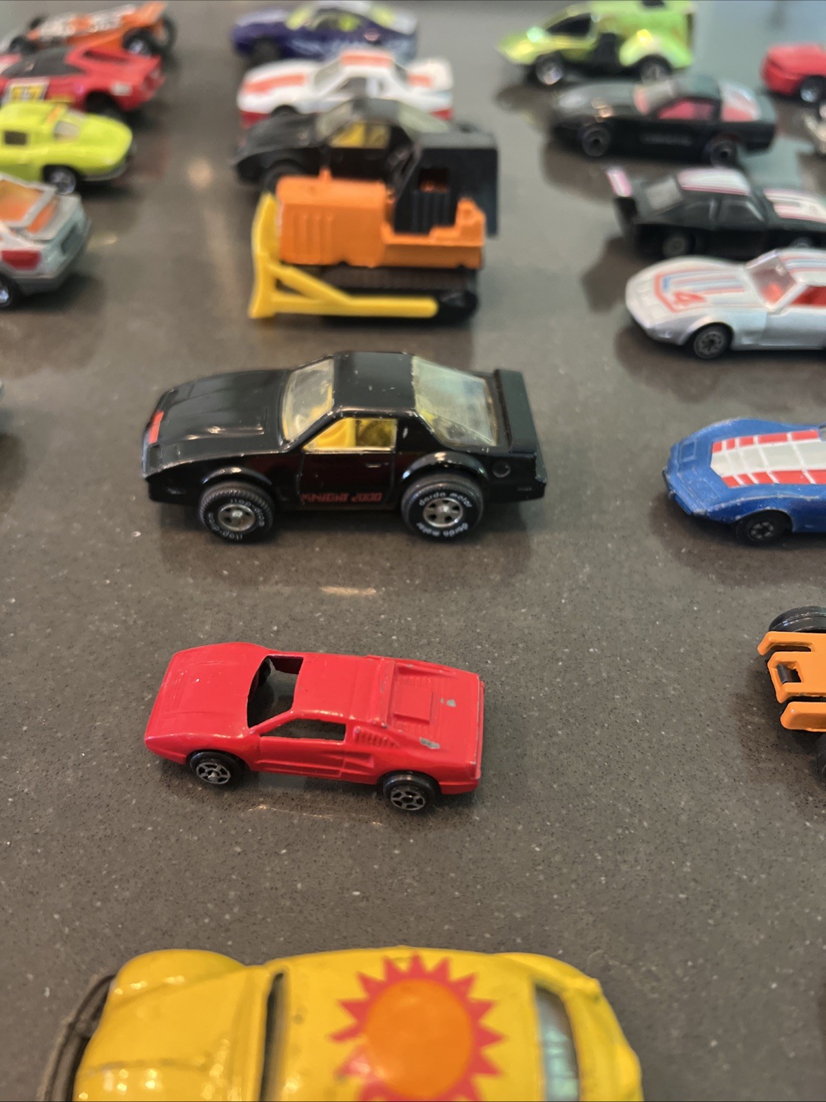 Lot Of 32 Diecast & Plastic Vintage Cars Trucks Mixed Brands See Description