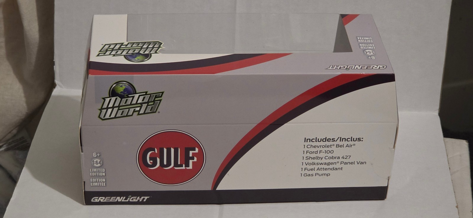 Greenlight Motor World Gulf Raw Chase Chevy Bel Air F-100 Shelby Cobra VW Panel