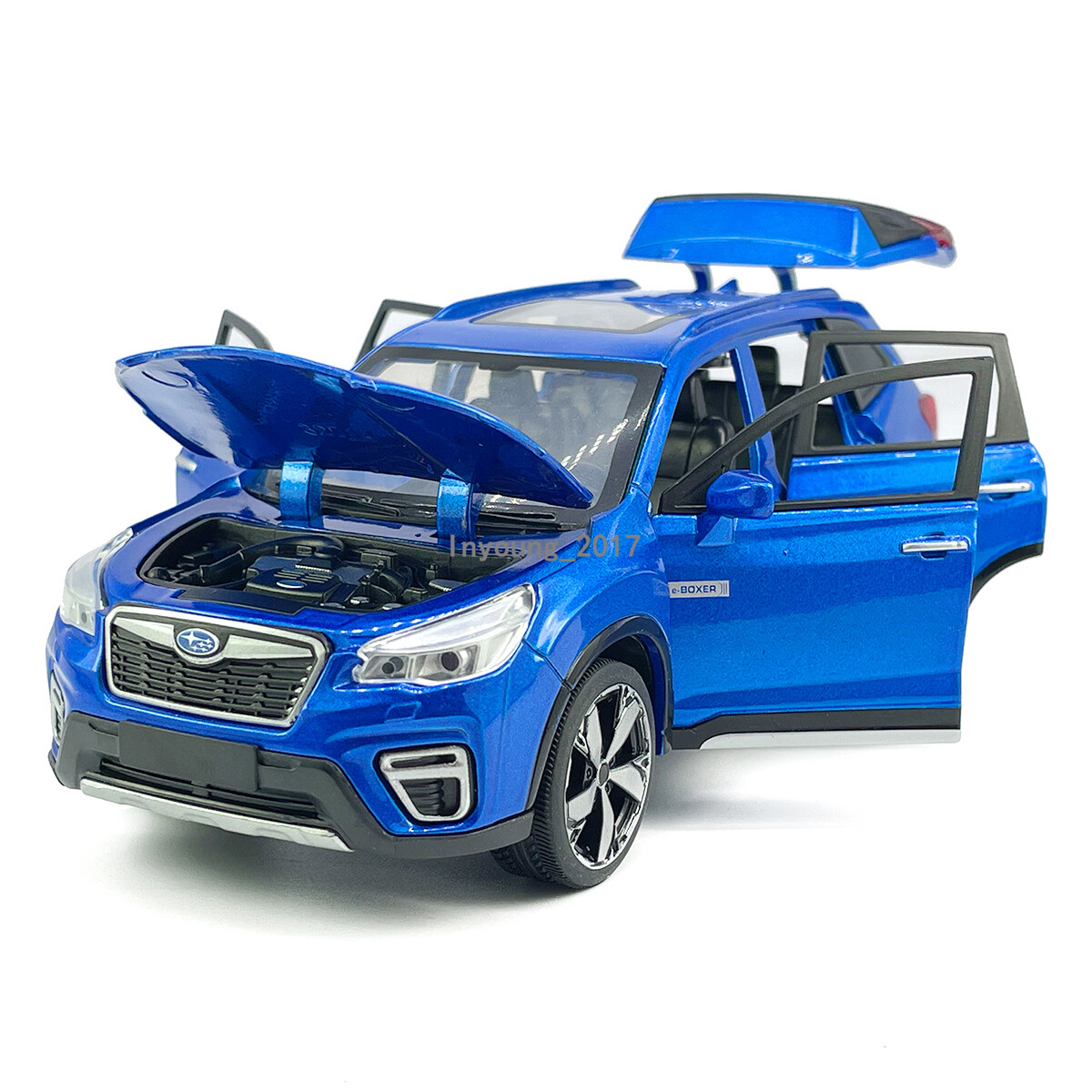1:30 Subaru Forester Model Toy Car Diecast Toy Vehicle Toys for Boys Gifts Blue