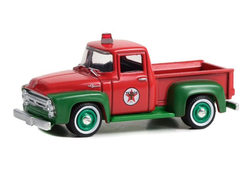 1954 Ford F-100 – Red and Green Texaco 1:64 Scale Model – Greenlight 28120A