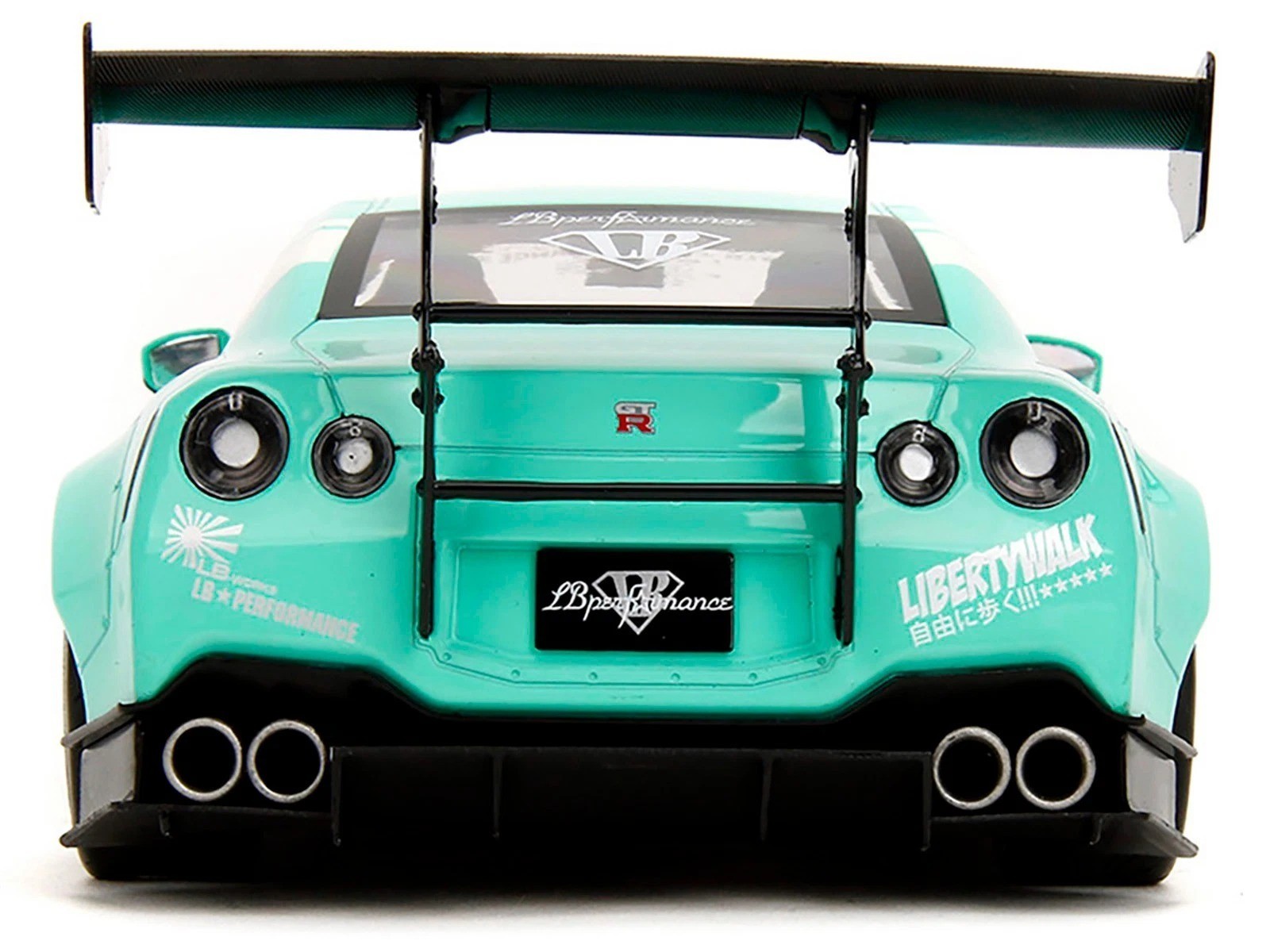 Jada 1:18 2020 Nissan GT-R (R35) Liberty Walk Body Kit 2.0 Blue Model 36382-7B