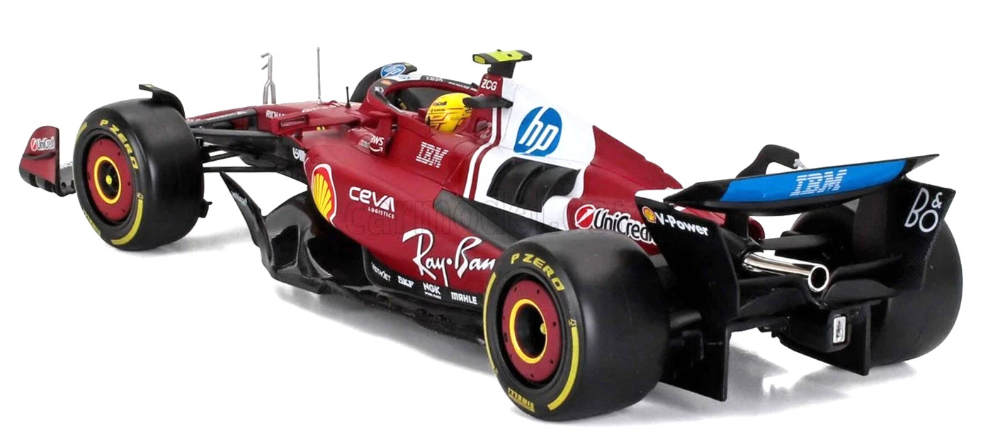 Ferrari SF-25 #44 Lewis Hamilton Formula 1 Race Car 2025 1/18 Diecast Burago