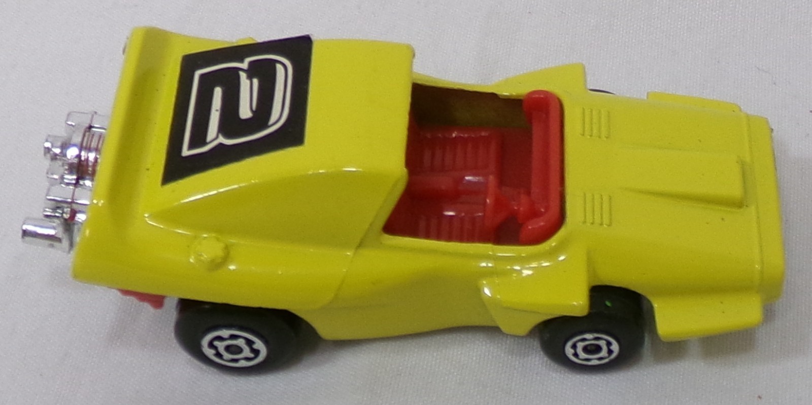 Vintage 1972 Matchbox Superfast Woosh-N-Push #58 Yellow Car 1/64 Loose Vehicle