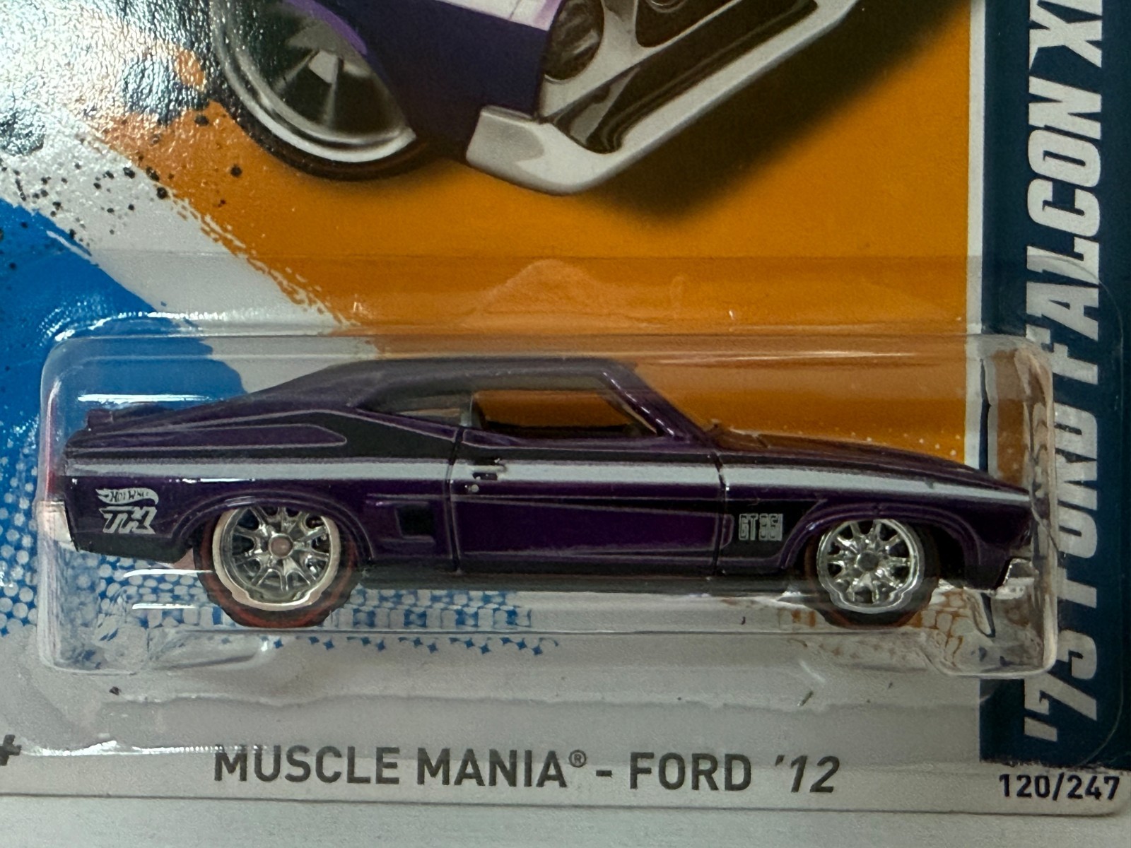 2012 HOT WHEELS SUPER TREASURE HUNT MUSCLE MANIA 10/10 ’73 FORD FALCON XB 1:64