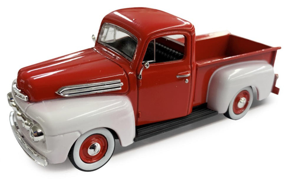 O Scale Die Cast Model 1951 Ford Truck Red w/ White Fenders Limited Edition NEW