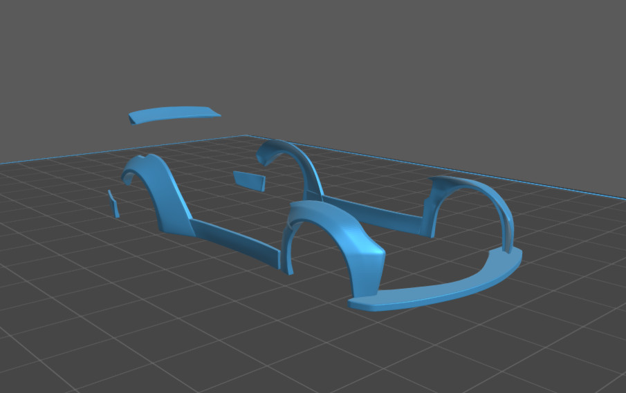 Liberty Walk Style Wide Body Kit for Hot Wheels BMW M4 – Resin – 3d Printed