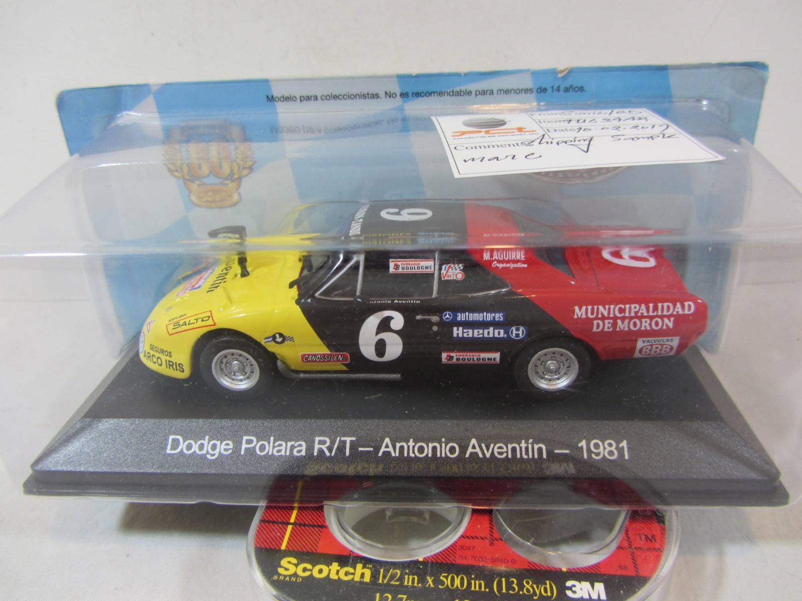 Argentina 1981 Dodge Polara R/T Multi Color 1:43 Scale NIB (726v)