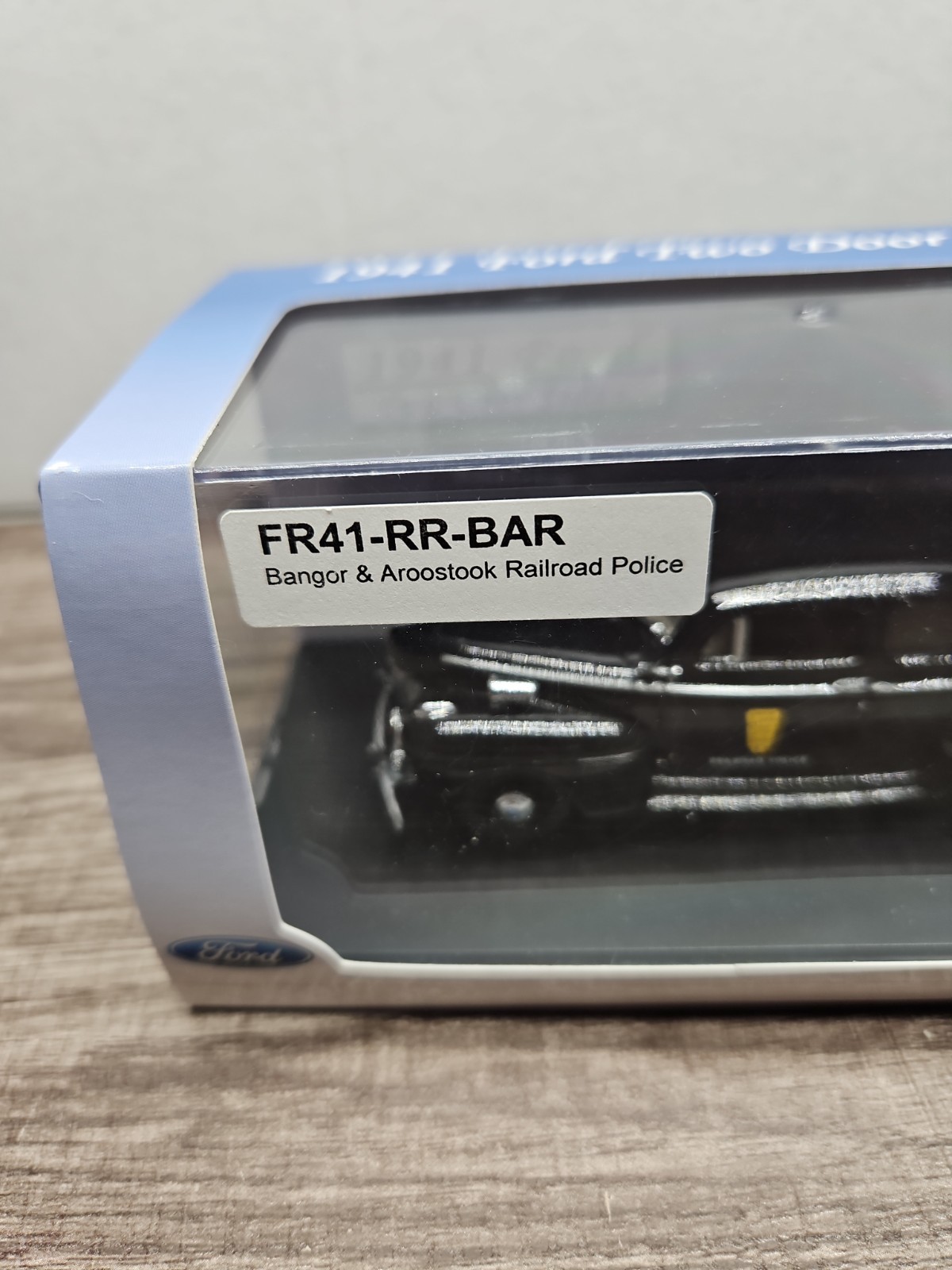 First Response 1/43 Bangor & Aroostook Railroad Police 1941 Ford 2 Door Sedan