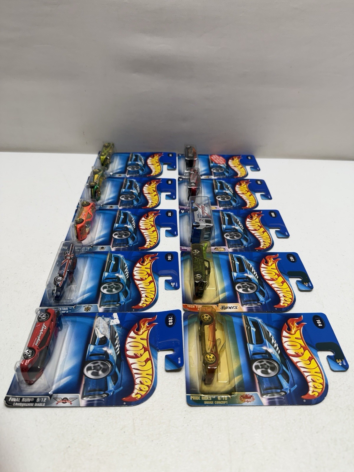 2003 Hot Wheels Cars -Various – 35 Year Anniversary Vintage Lot Of 10 New