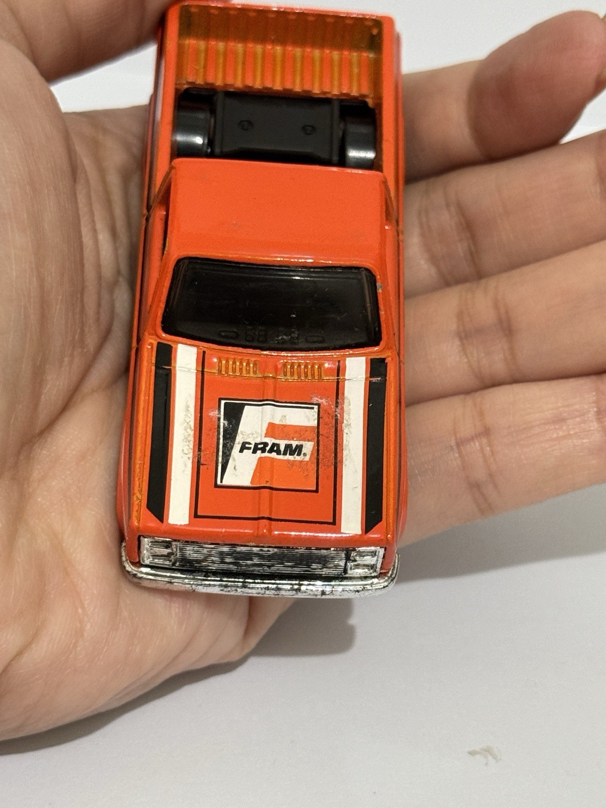 Hot Wheels 83 Chevy Silverado Orange Fram Loose (2 Pcs)