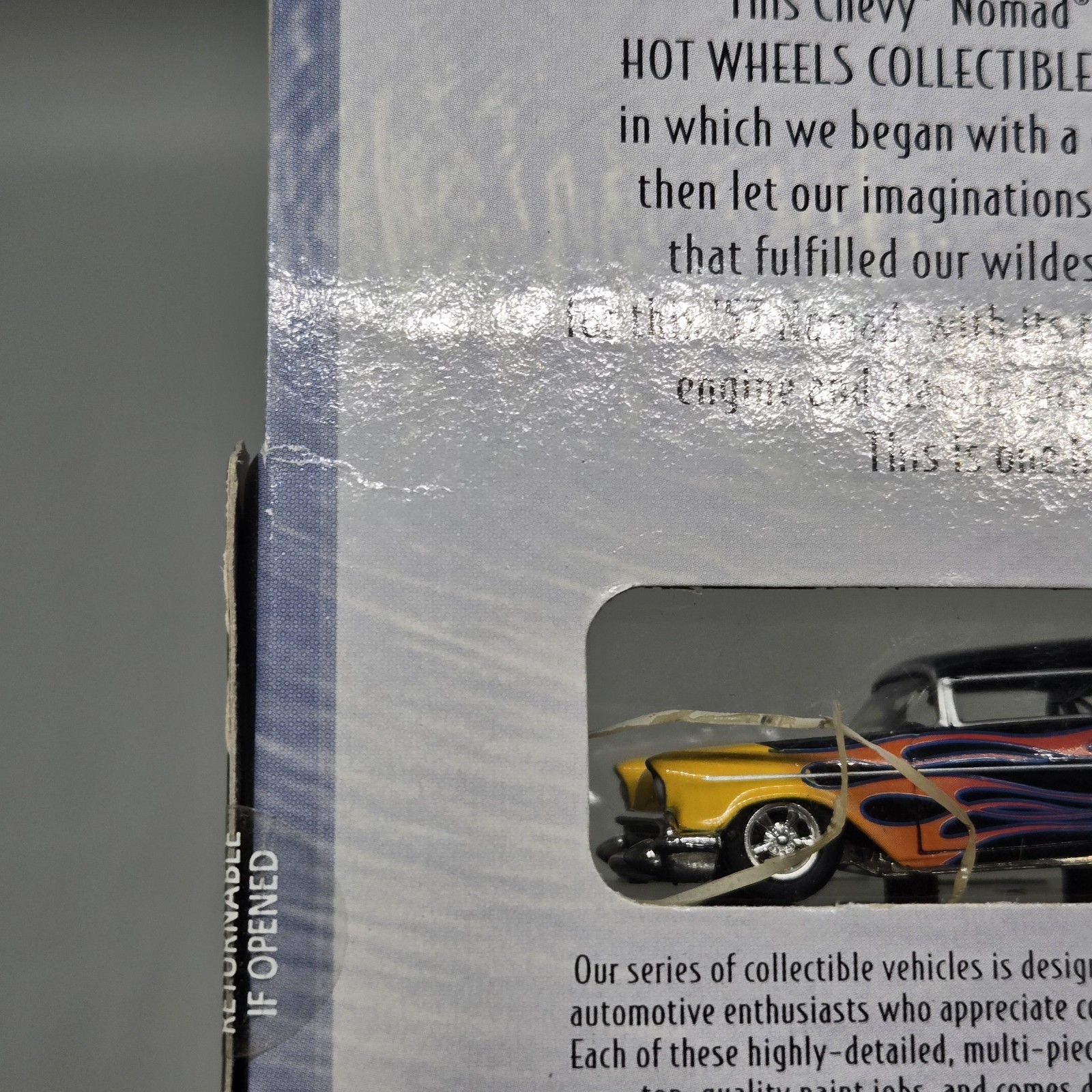 1957 Chevy Nomad Black Flames 29697 2000 Hot Wheels 100%