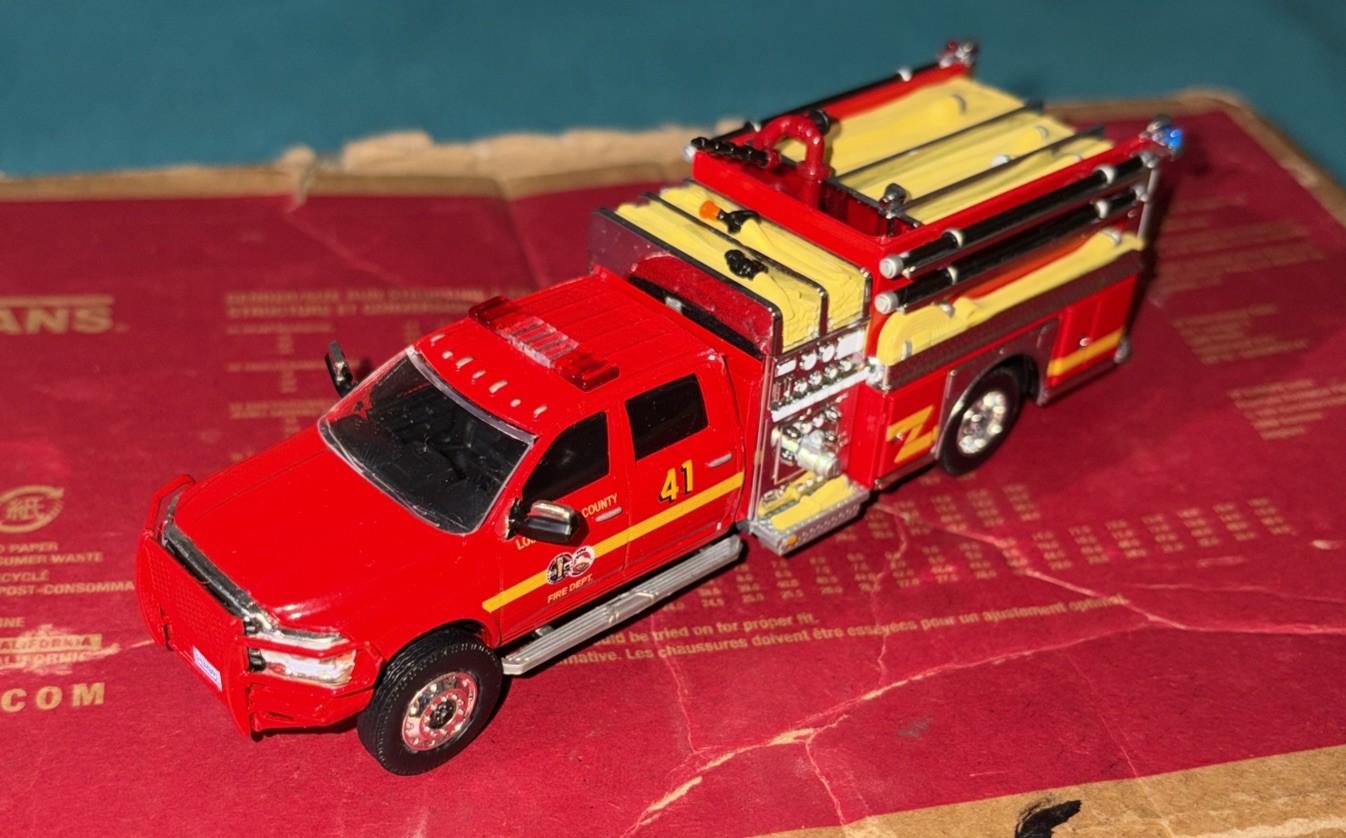Kitbash Ram 5500 LAcFD Los Angeles County Fire Department Brush Patrol Truck 41