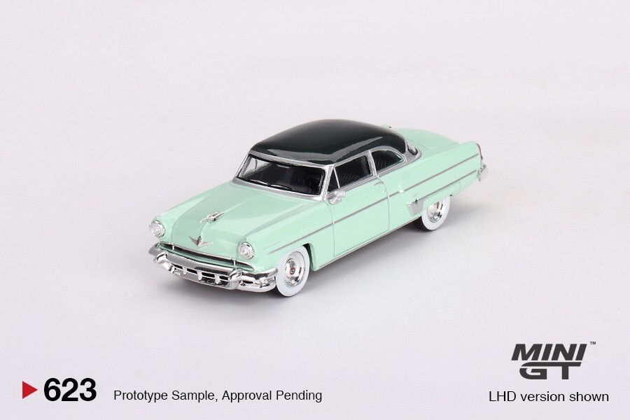 2024 Mini-GT Overseas Box Ed: Parklane/Bloomfield Green 1954 LINCOLN CAPRI #623