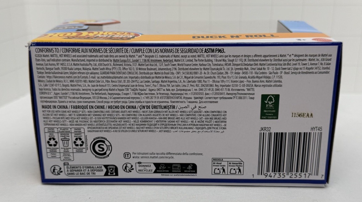Hot Wheels Pull-Back Speeders DUCK N ‘ ROLL Wave 3