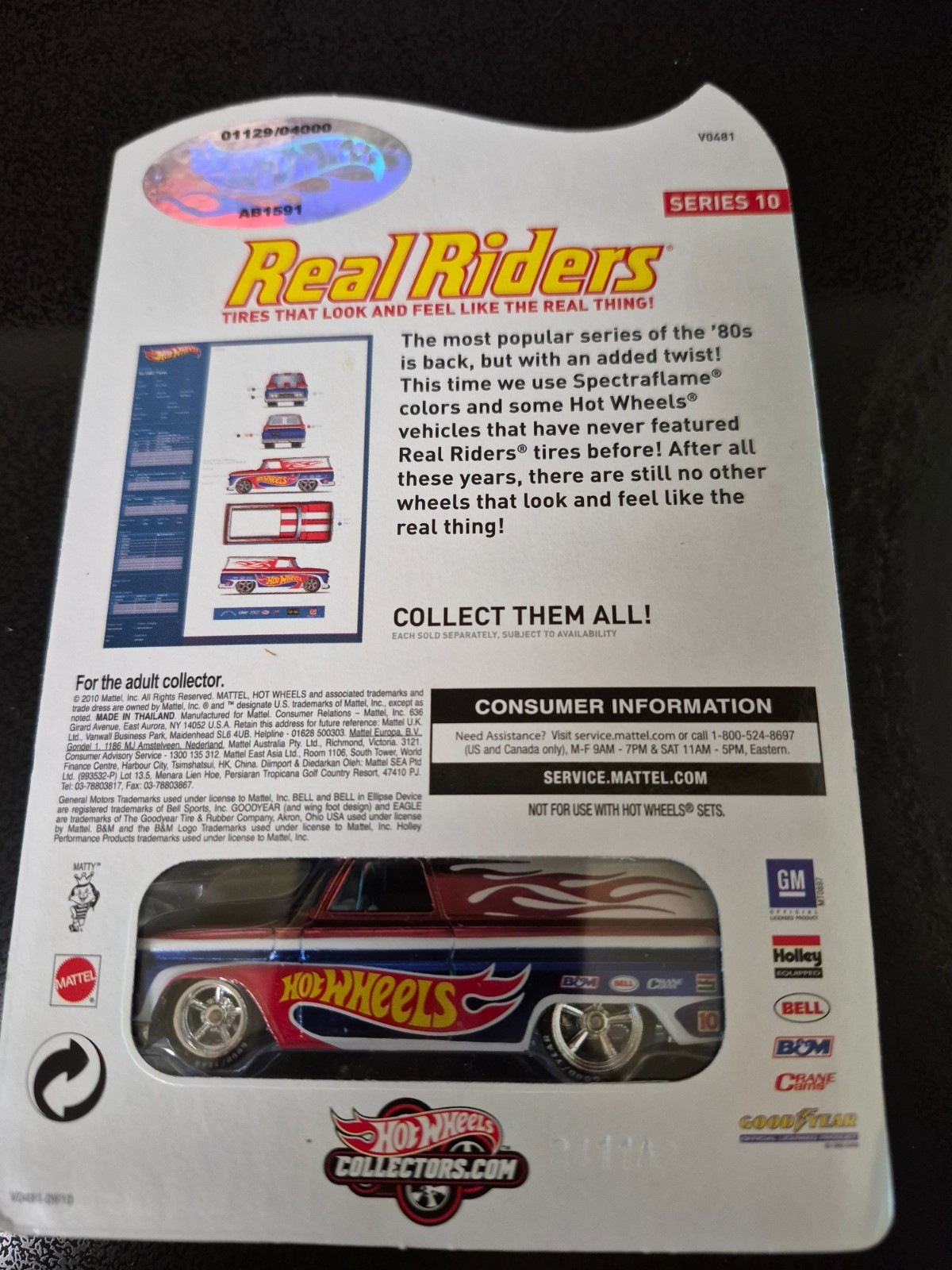 Hot Wheels Real Riders Series 10 ’64 GMC Panel #1129/4000 MOMC