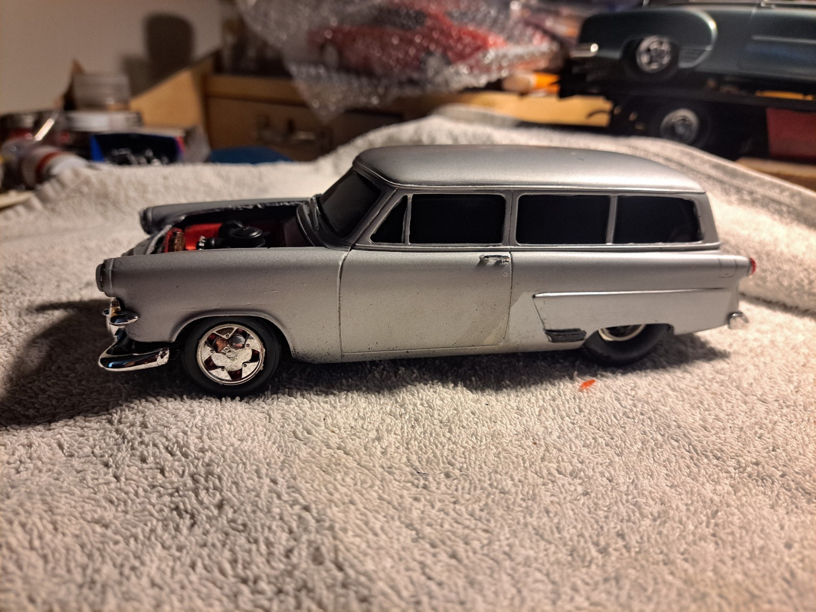 Silver Chevrolet Nomad Station Wagon Model Car, Used