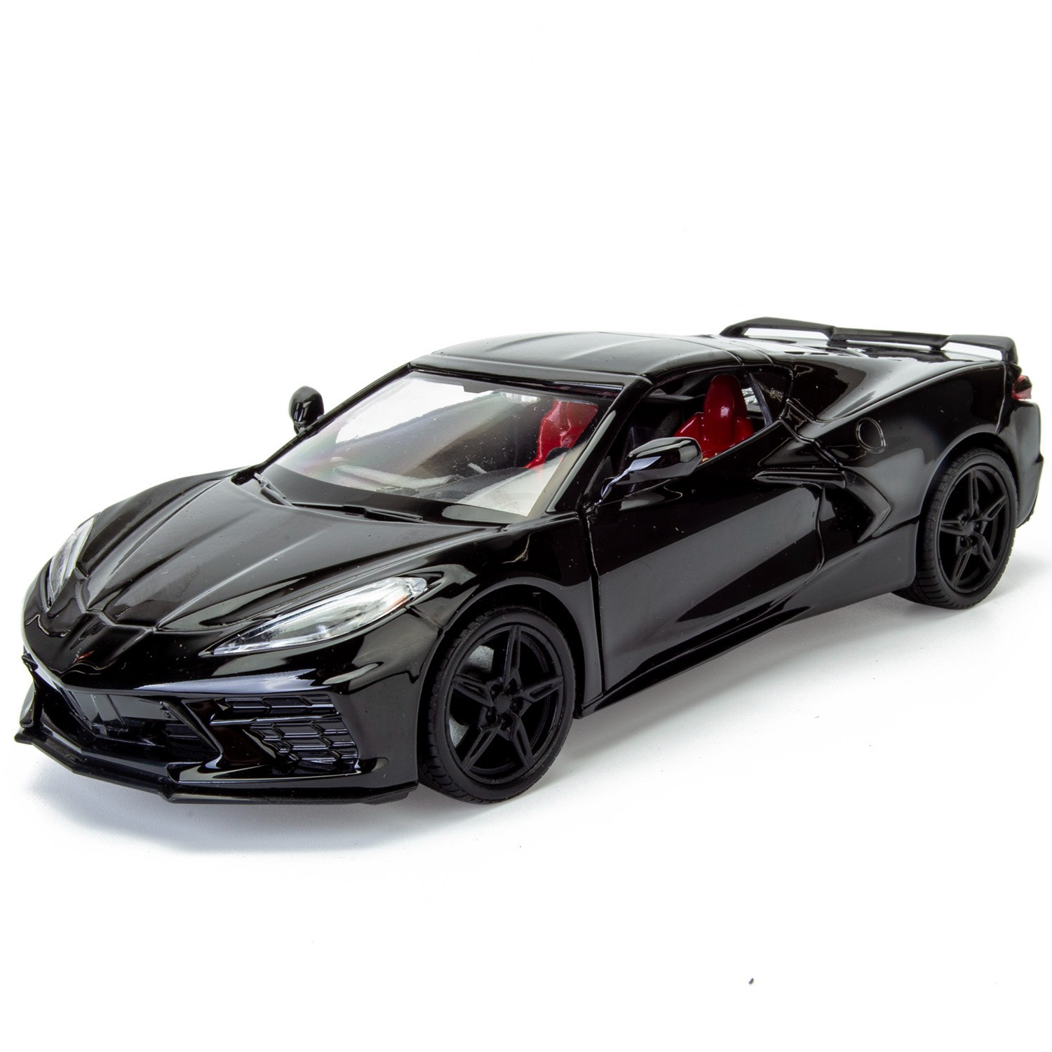 2020 Chevrolet Corvette C8 Stingray Black 1:24 Diecast Model Motormax 79360