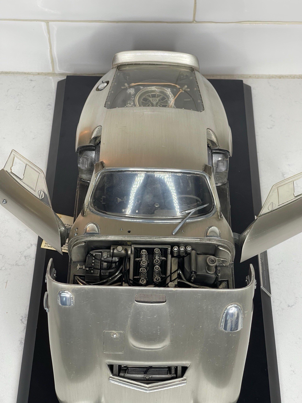 Franklin Mint Shelby Daytona Coupe In Fine Pewter 1:12 Scale with Stand