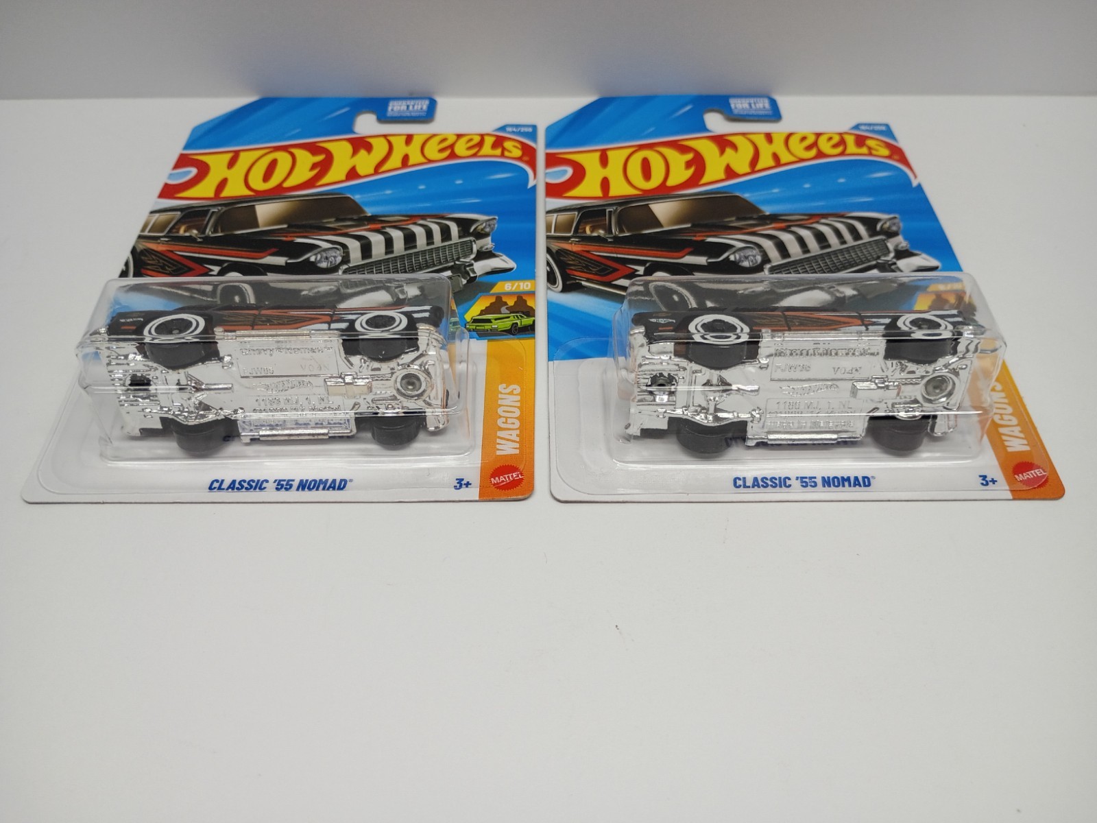 Hot Wheels ’55 Classic Chevy Nomad Wagons (6/10) 2026 Wagons *Lot of 2