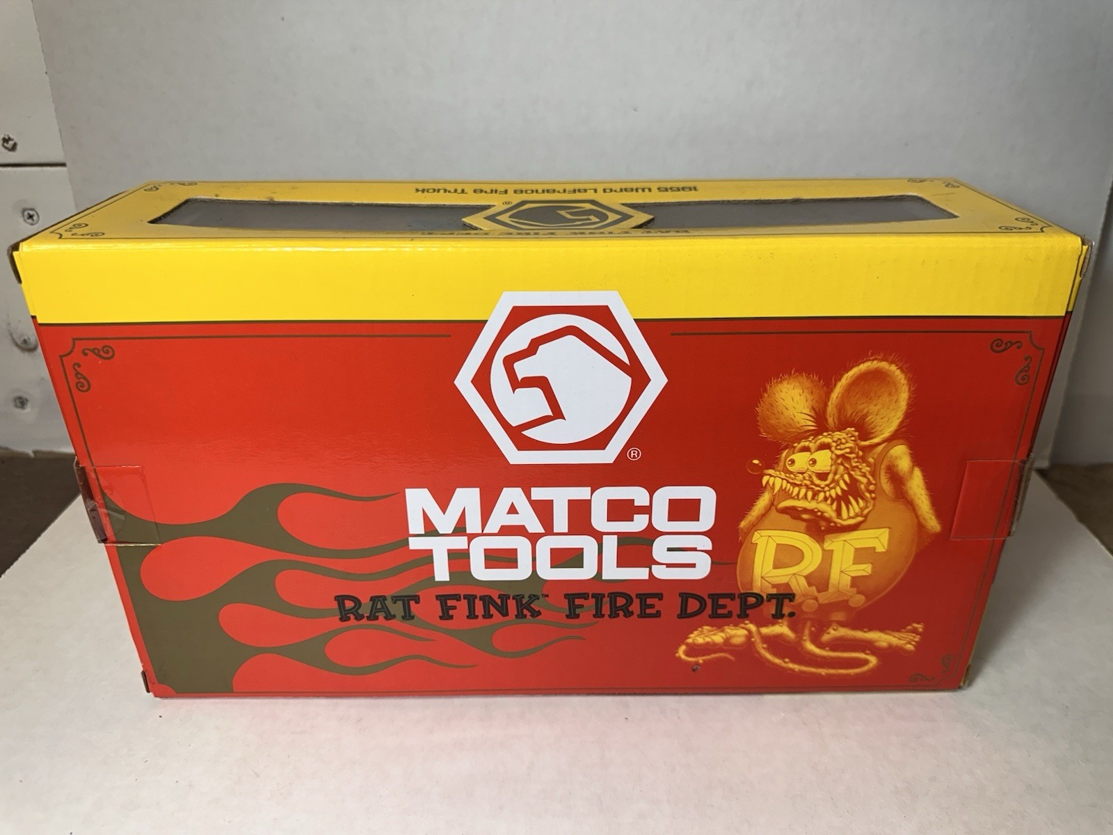 Matco Tools Rat Fink Fire Dept. 1955 Ward Lafrance Truck Ertl 10″ NEW NIB (read)
