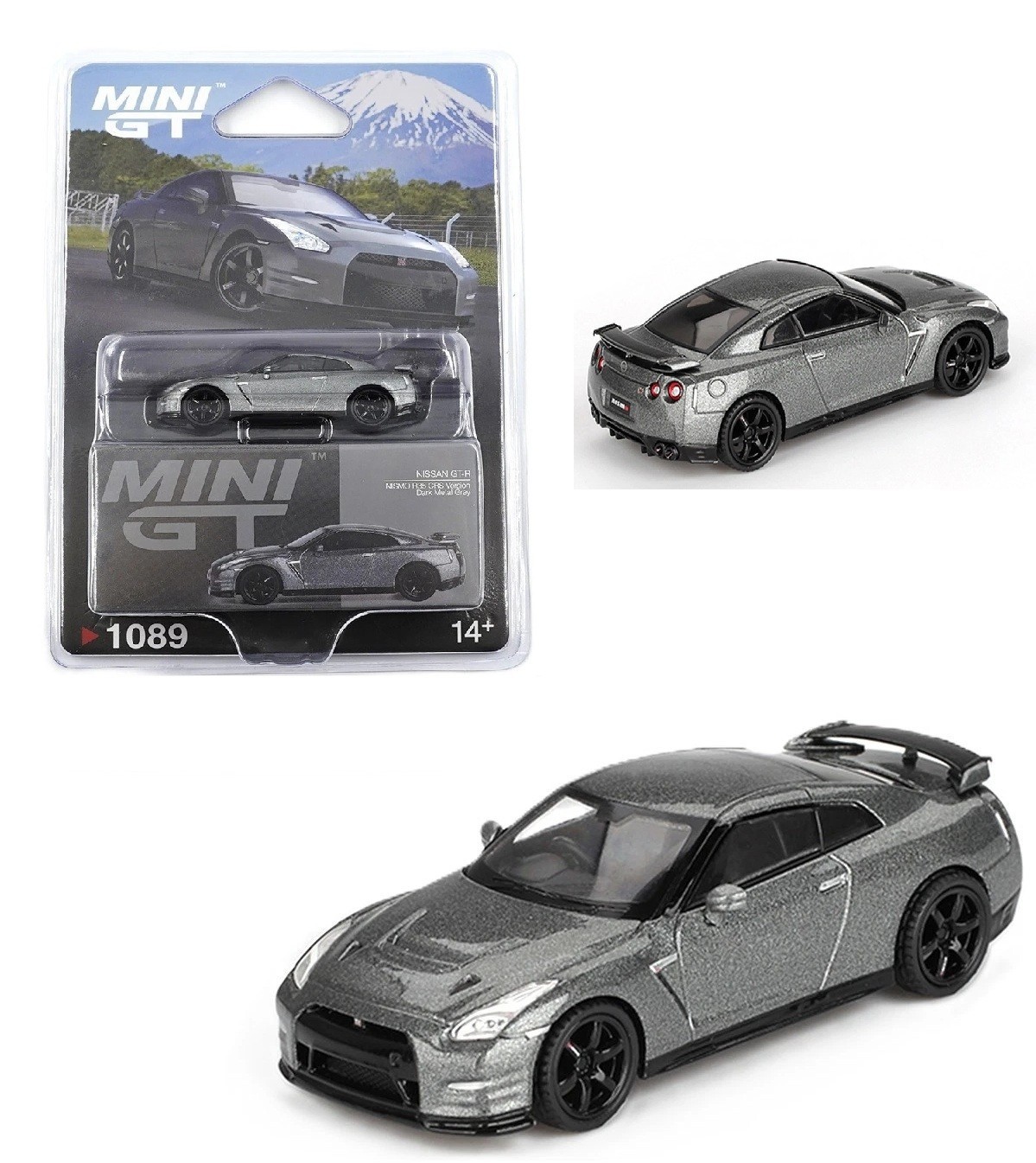Mini GT 1:64 2013 Nissan GT-R NISMO R35 CRS Version Dark Metal Gray MGT01089-4J