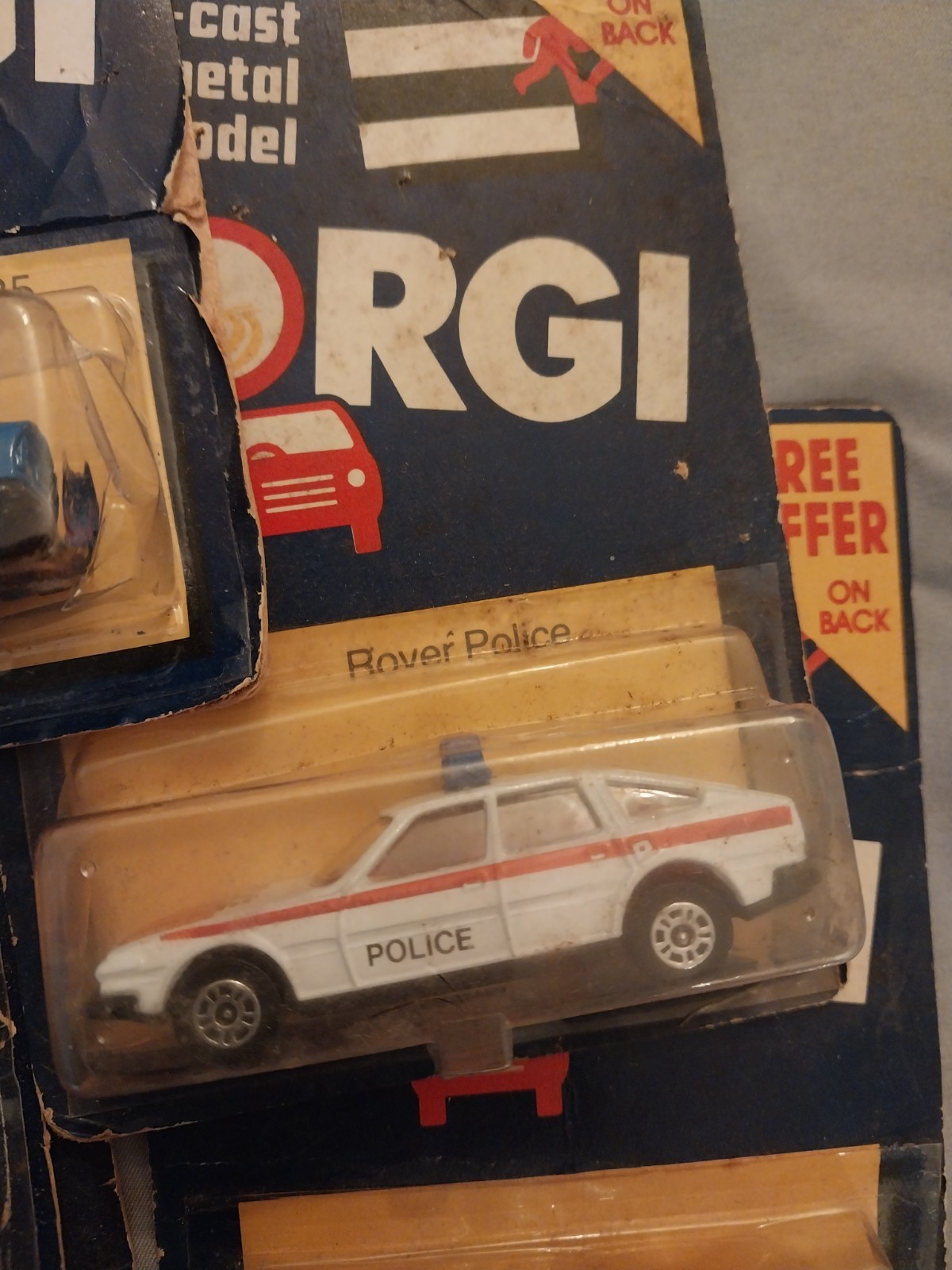 Lot of 6 Corgi vehicles,MOC cards have liight creases