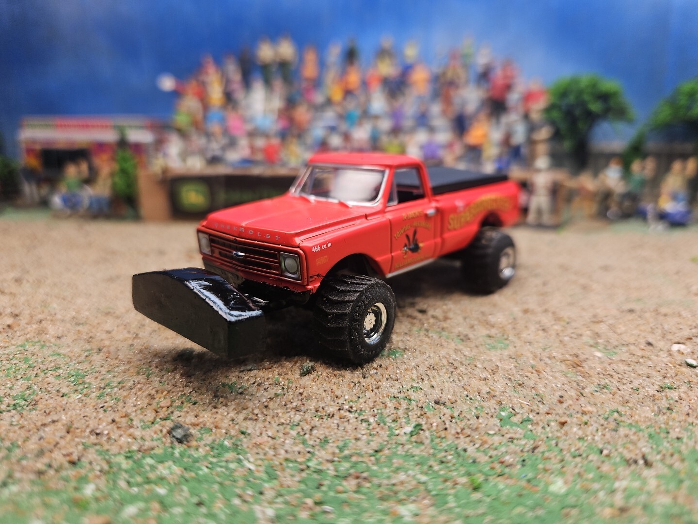 CUSTOM BUILT 1:64 C10 GreenLight 1968 HOT ROD PULLING TRUCK puller CHEVEROLETdcp