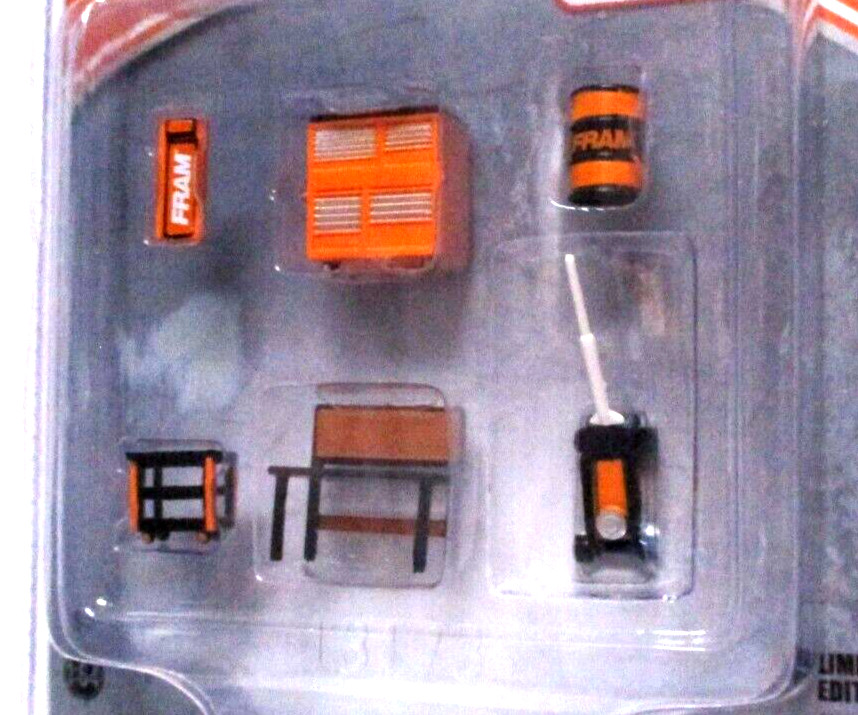 Greenlight Collectibles Exclusive FRAM Shop Tool Multipack 1:64 Limited Edition!