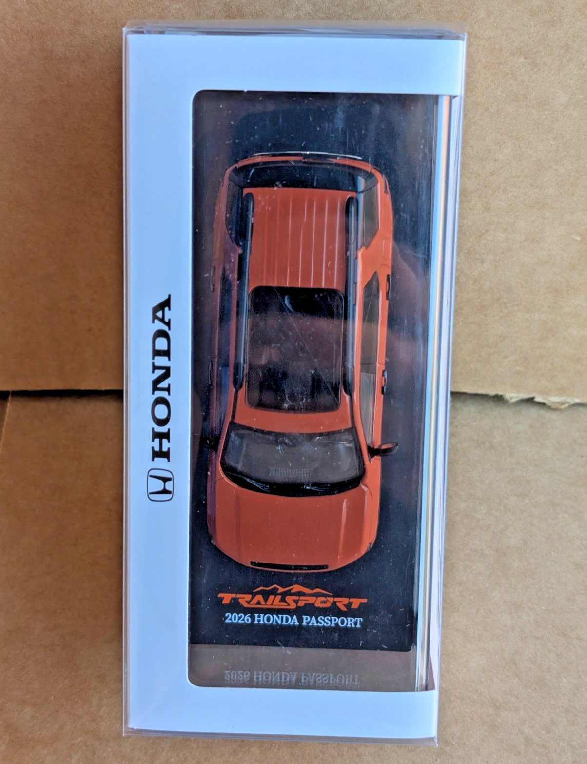 TSM Honda Passport TrailSport Elite 2026 Diecast Dealer Model Sunset Orange 1/43