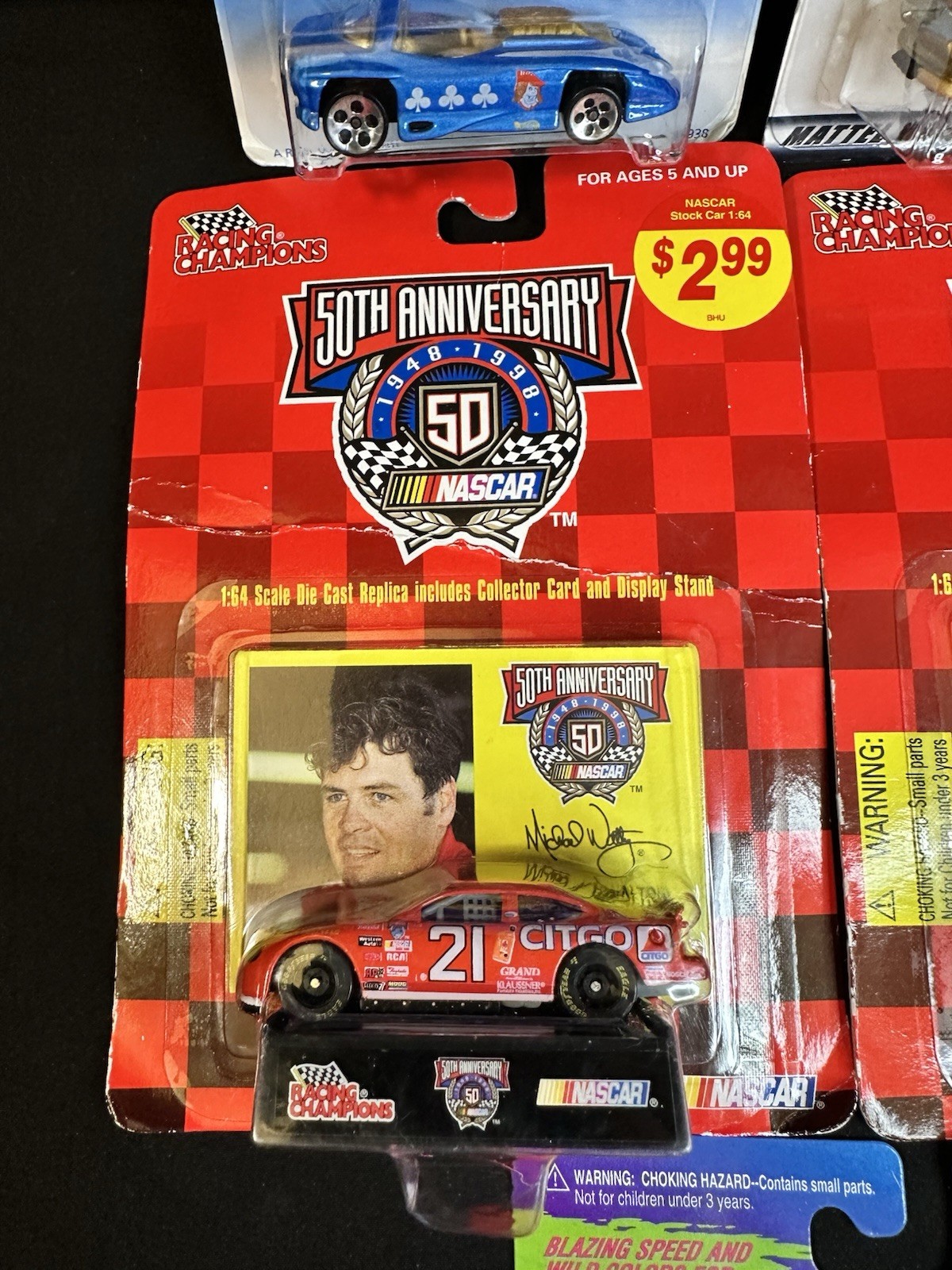 Mixed Lot of 8 Die Cast Cars Hot Wheels Racing Champions NASCAR Street Rebels