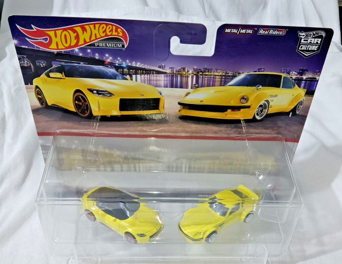 1:64 HOT WHEELS CAR CULTURE 2 PACK NISSAN Z PROTO & NISSAN FAIRLADY Z SEALED NEW