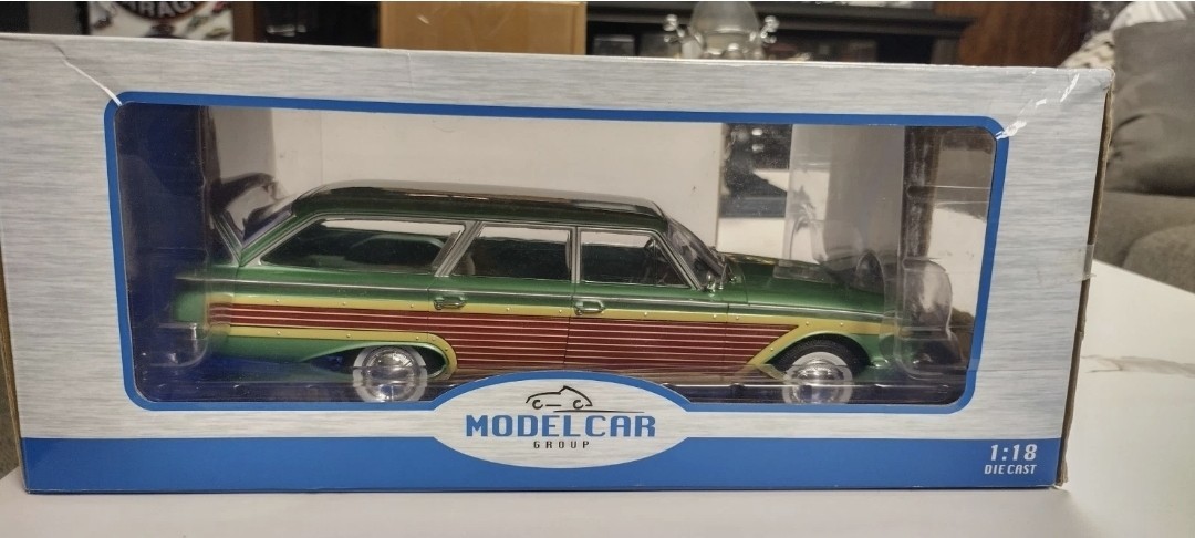 Modelcar Group (MCG) 1:18 scale diecast model car of a 1960 Ford Country Squire.
