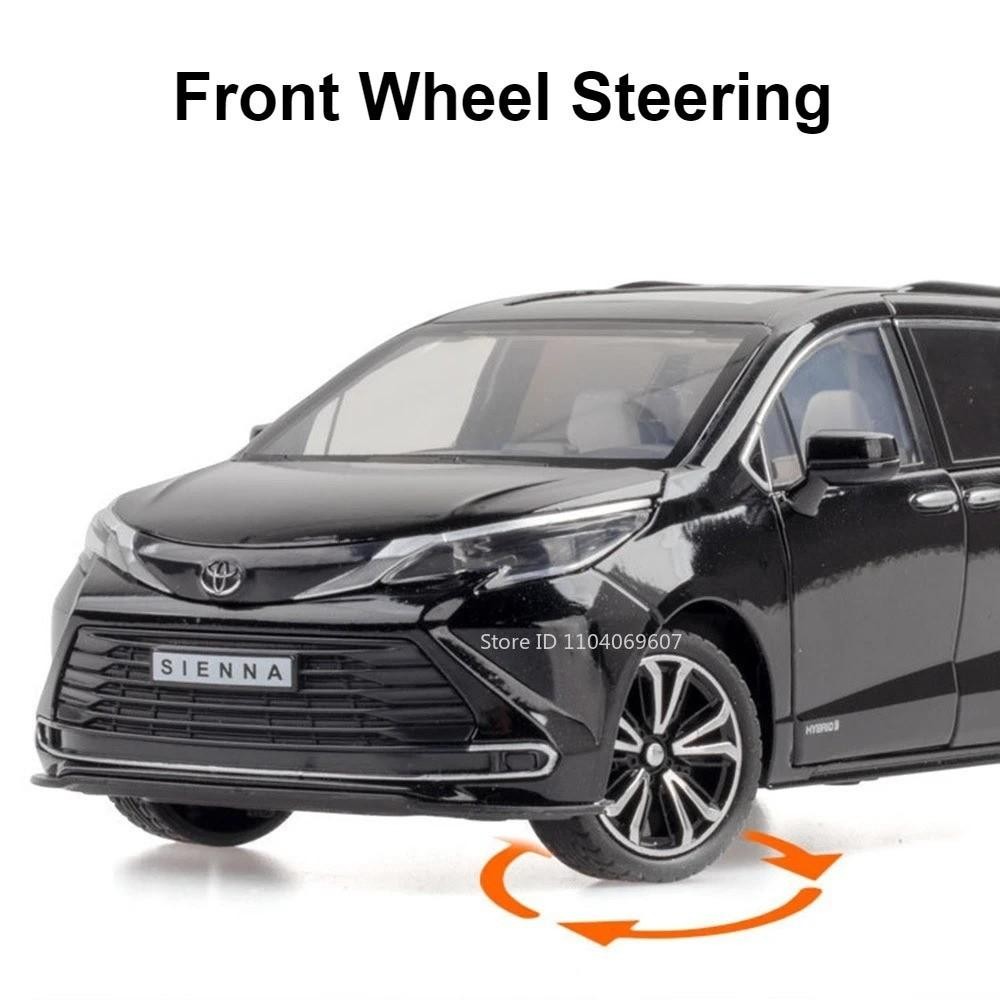 1:24 TOYOTA Sienna MPV Van Alloy Diecast Car Model Toy Sound Light NEW Gift