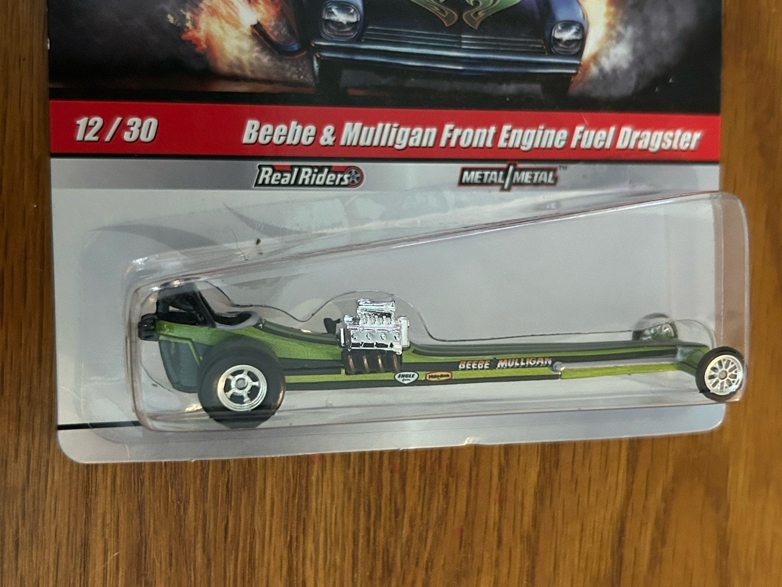 NIB Hot Wheels Drag Strip Demons Beebe & Mulligan Front Engine Fuel Dragster