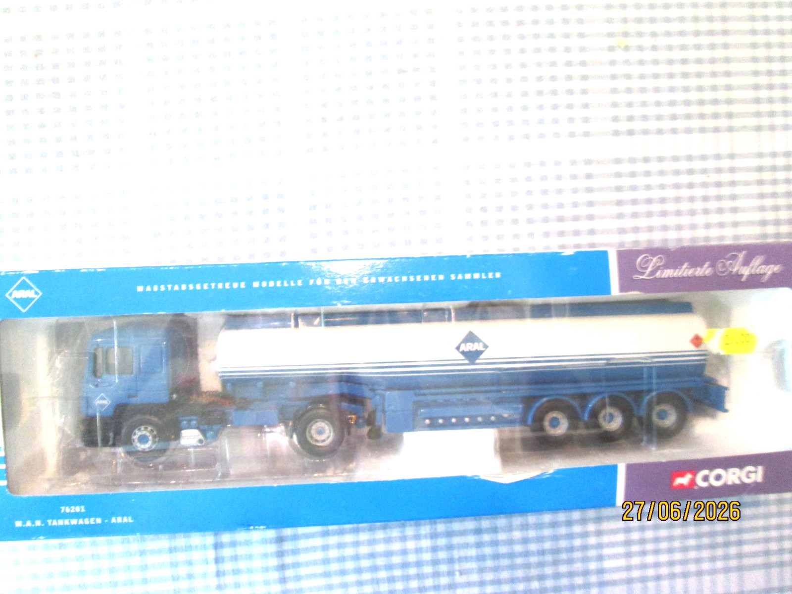 CORGI 1;50 No.76201 – MAN TANKER WAGON – ARAL – BOXED