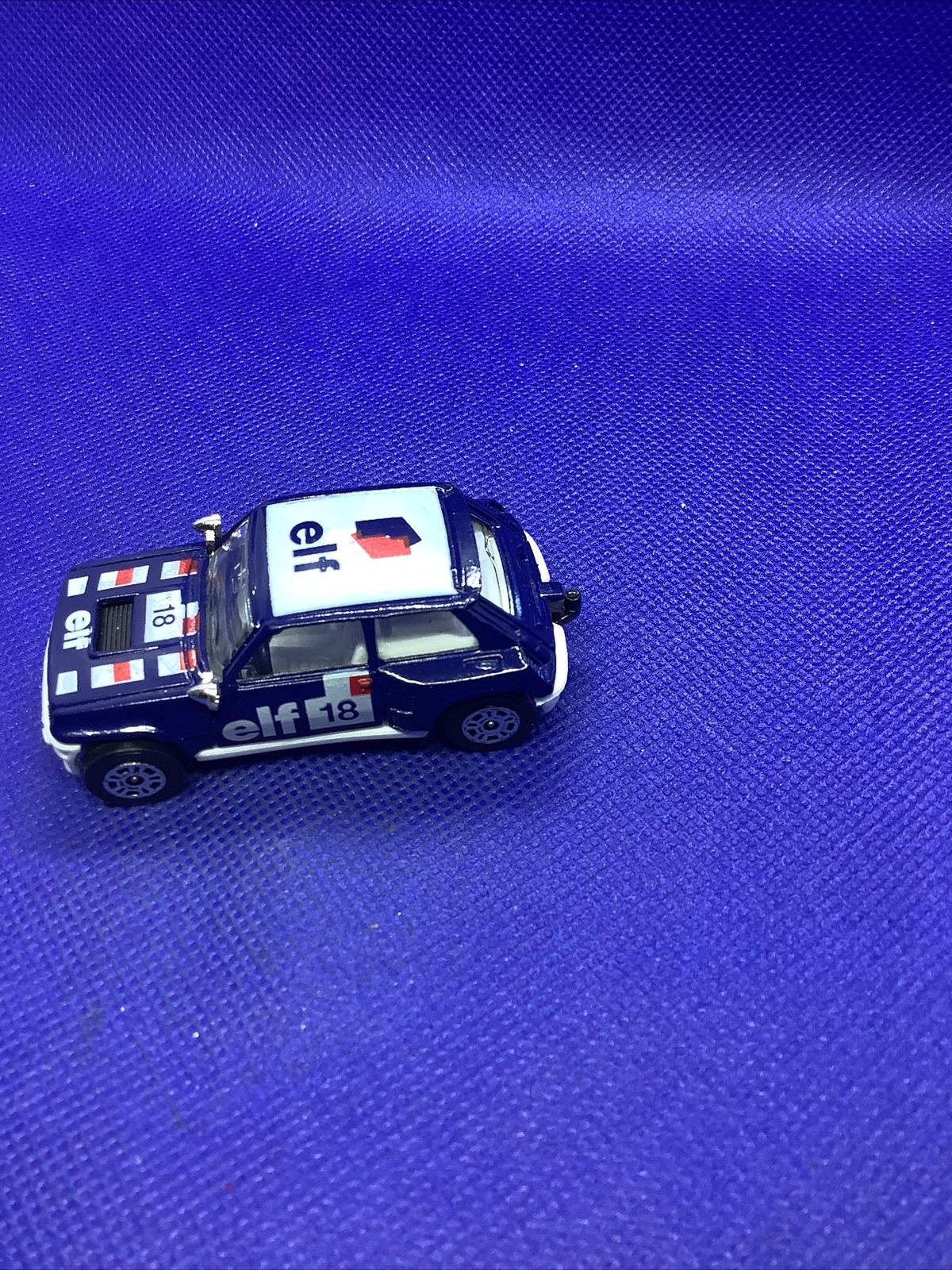 Corgi Renault 5 Turbo Elf #18 Blue 10 Spoke Wheels Made in United Kingdom Mint