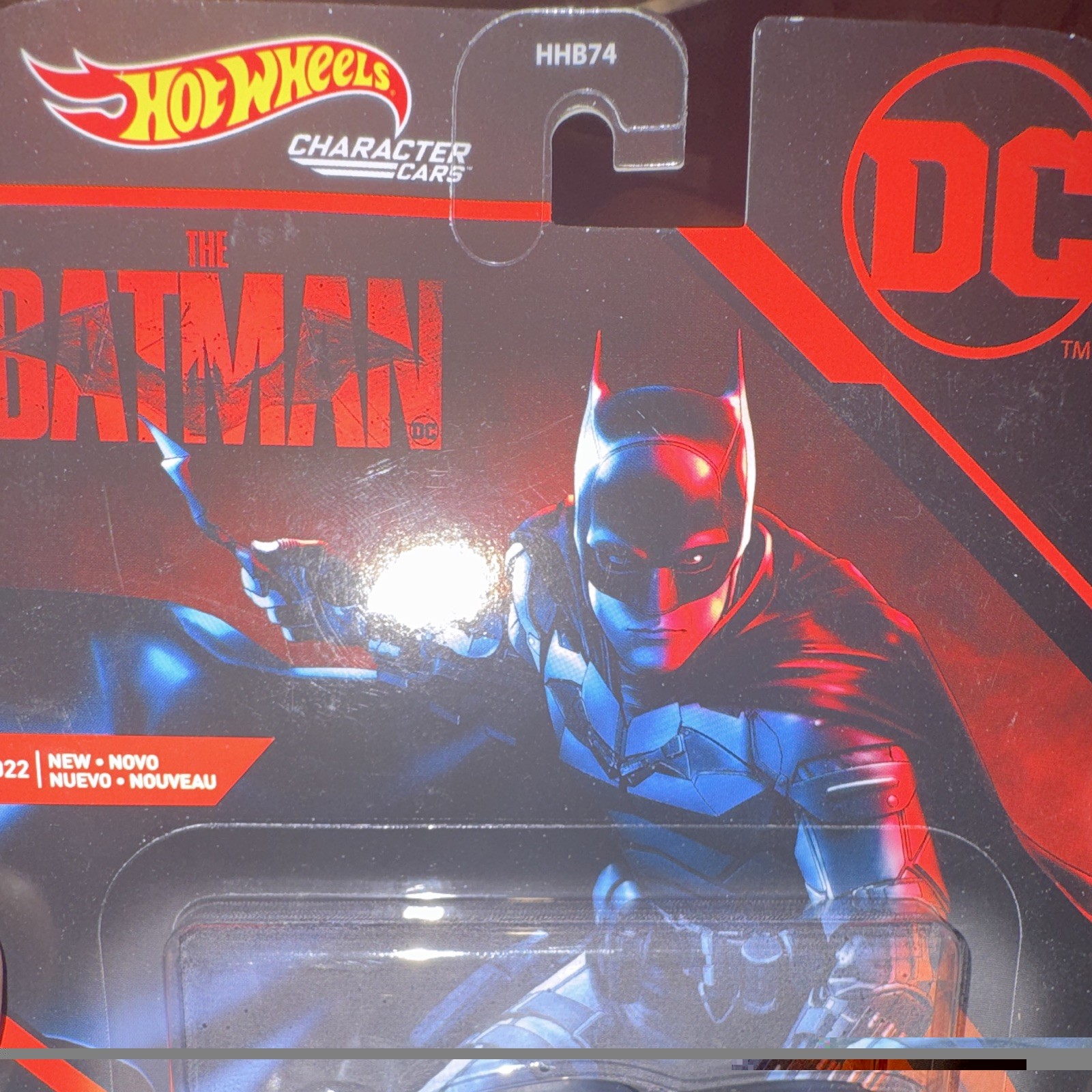 Hot Wheels Character Cars DC The Batman 2022 Black Diecast 1:64 Unopened