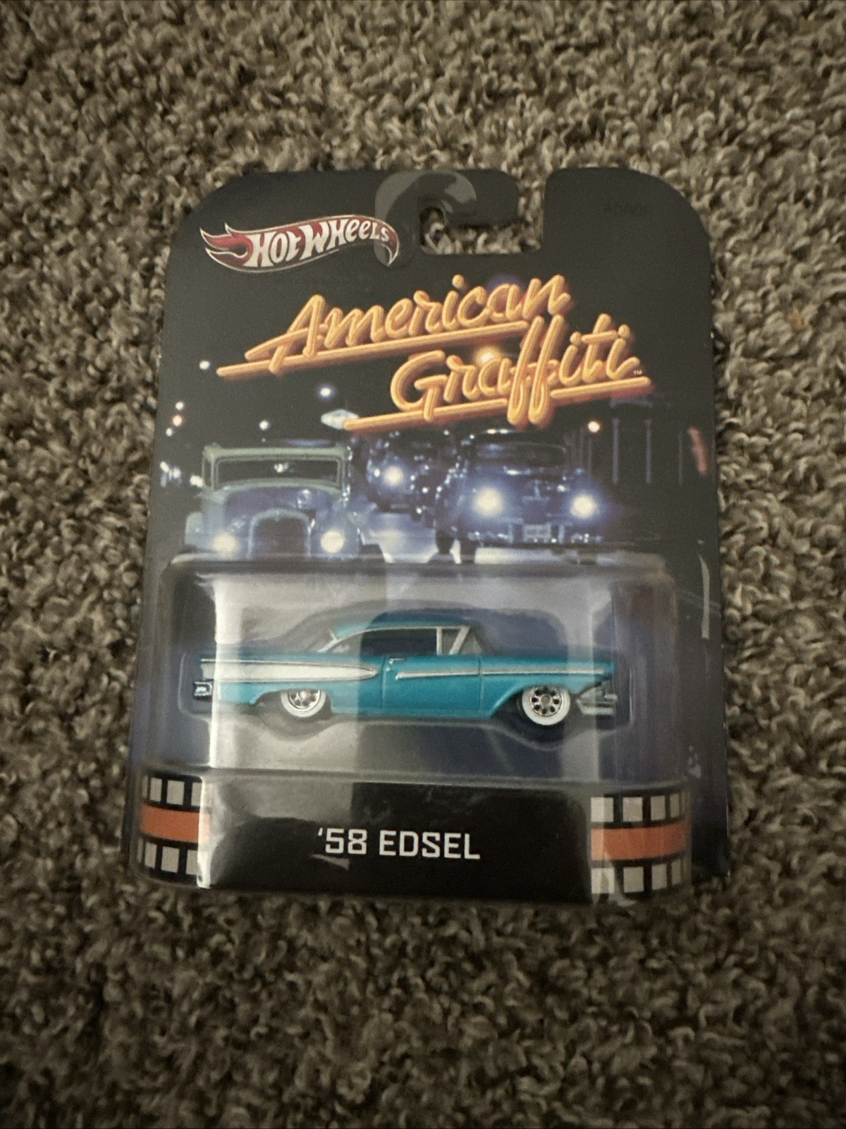 Hot Wheels American Graffiti 58 Edsel Teal White Retro Entertainment X8925 2012