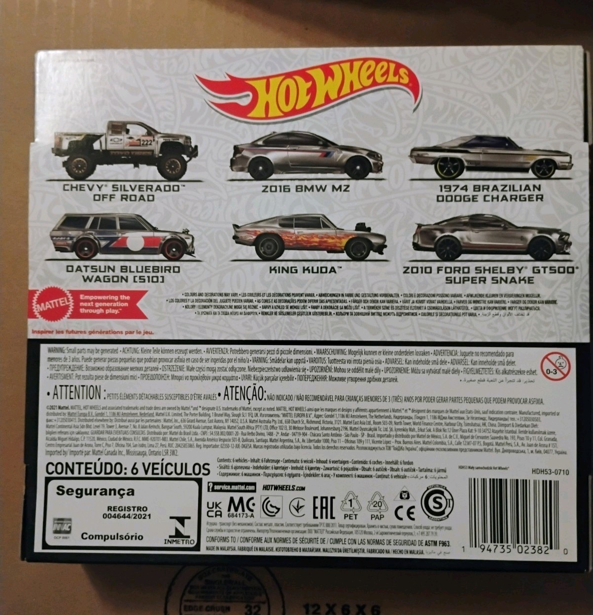 Hot Wheels Zamak Multipack 6 mini cars 3 years old +HDH53 Mettel