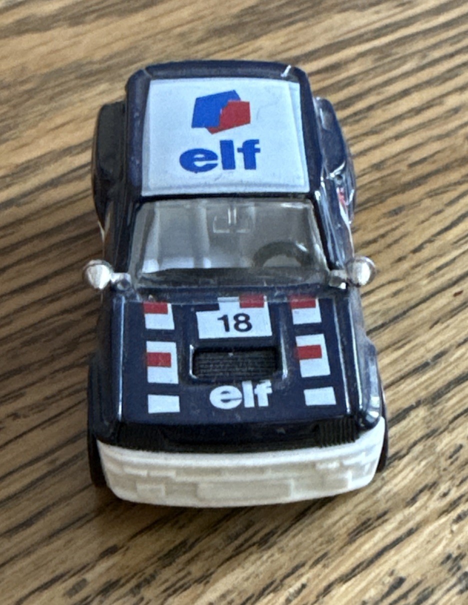 Corgi Renault 5 Turbo Elf Car #18 Blue 10 Spoke Wheels Made in United Kingdom
