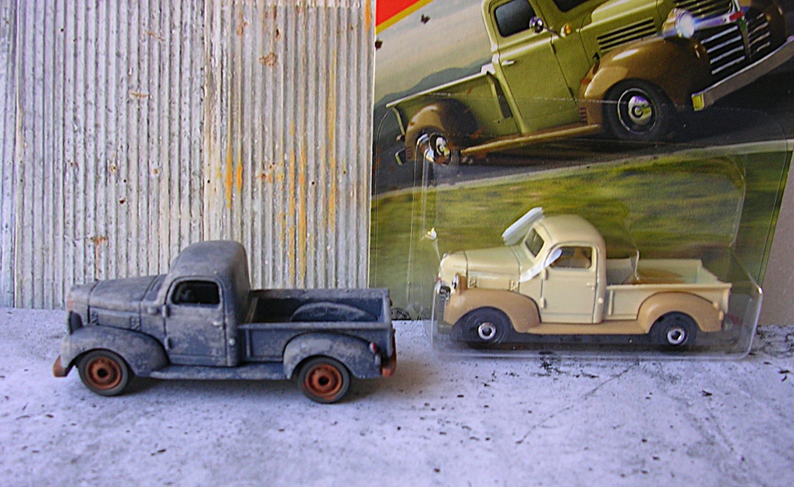 Matchbox 1940 V-Series Dodge Pickup Truck Rusty Weathered Barn Find