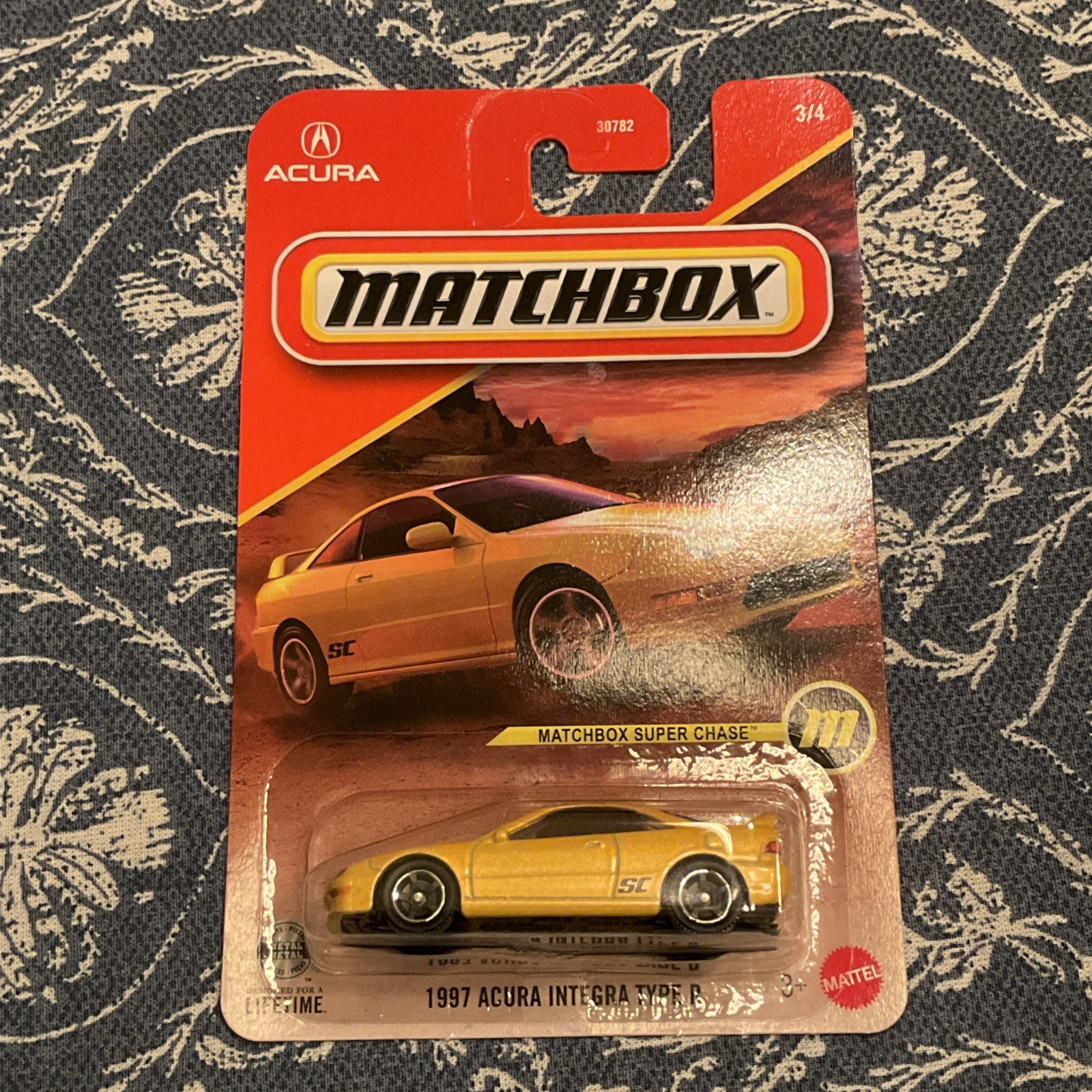 Matchbox Power Grabs 2026 Super Chase Yellow 1997 Acura Integra Type R # 3/4