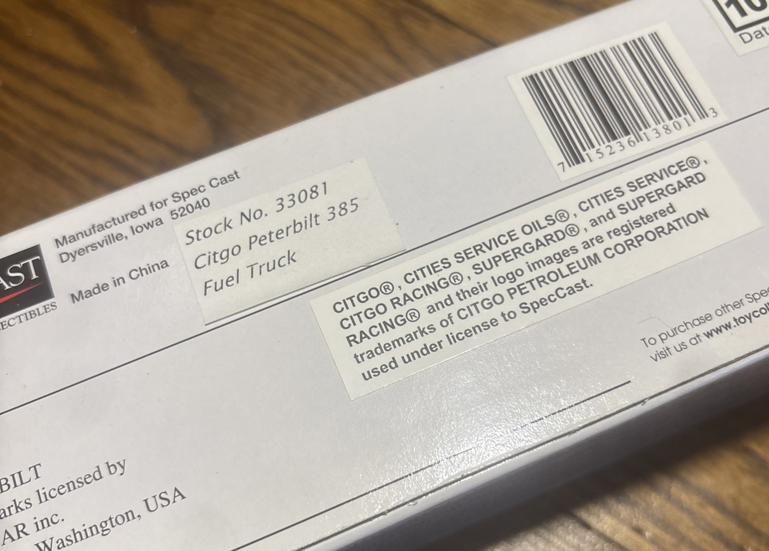 1/64 SpecCast CITGO Gas Oil Peterbilt Fuel Truck New Sealed
