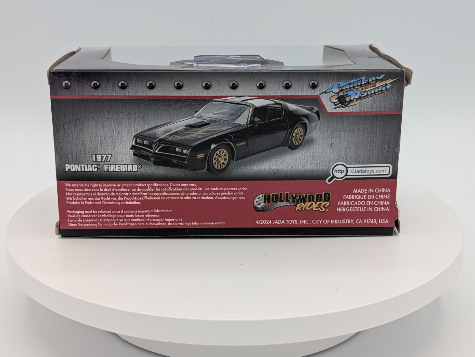 1/32 Jada 1977 Pontiac Firebird “Smokey and the Bandit” NIB