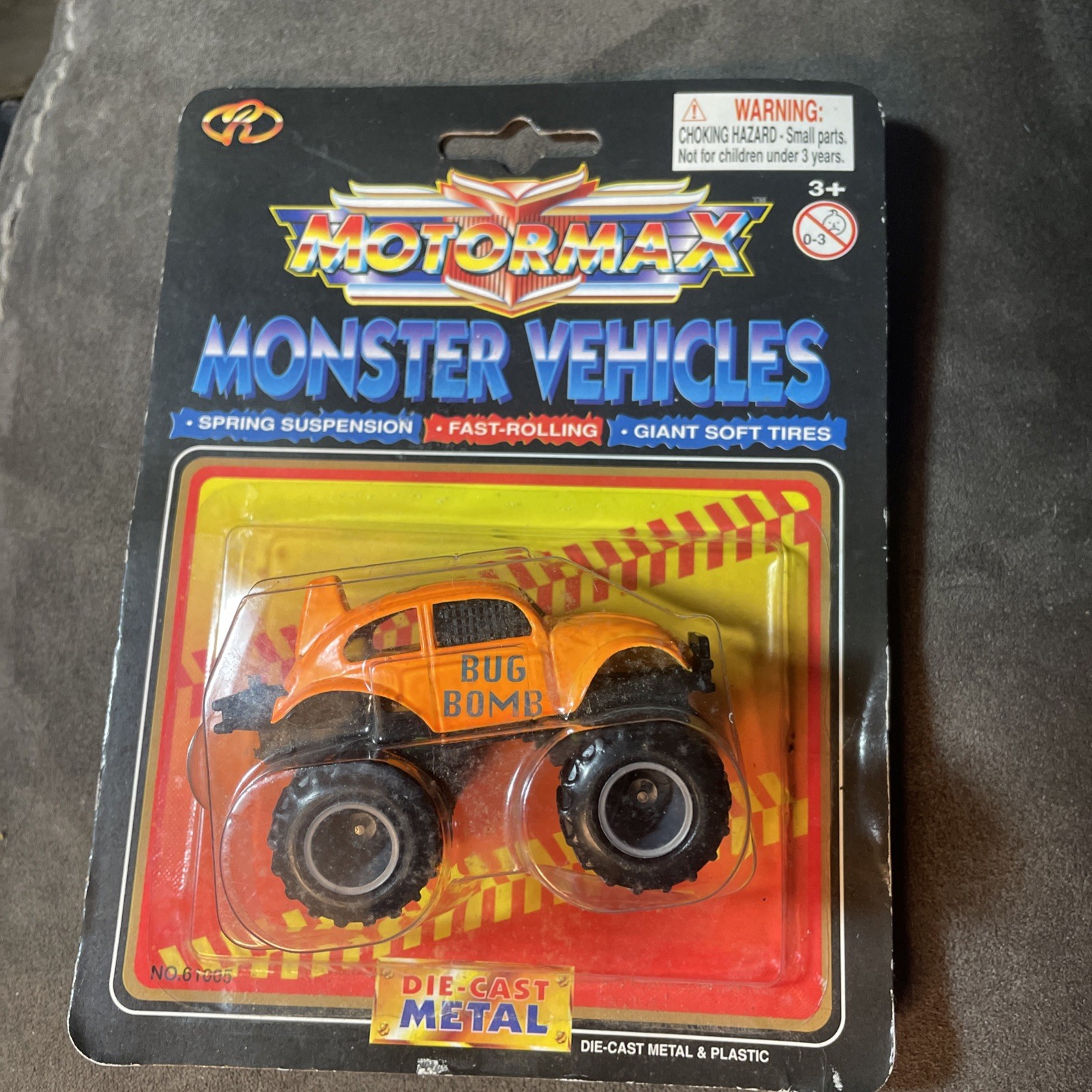 Vintage MonsterMax Monster Vehicles Die Cast Metal & Plastic car Bug Bomb