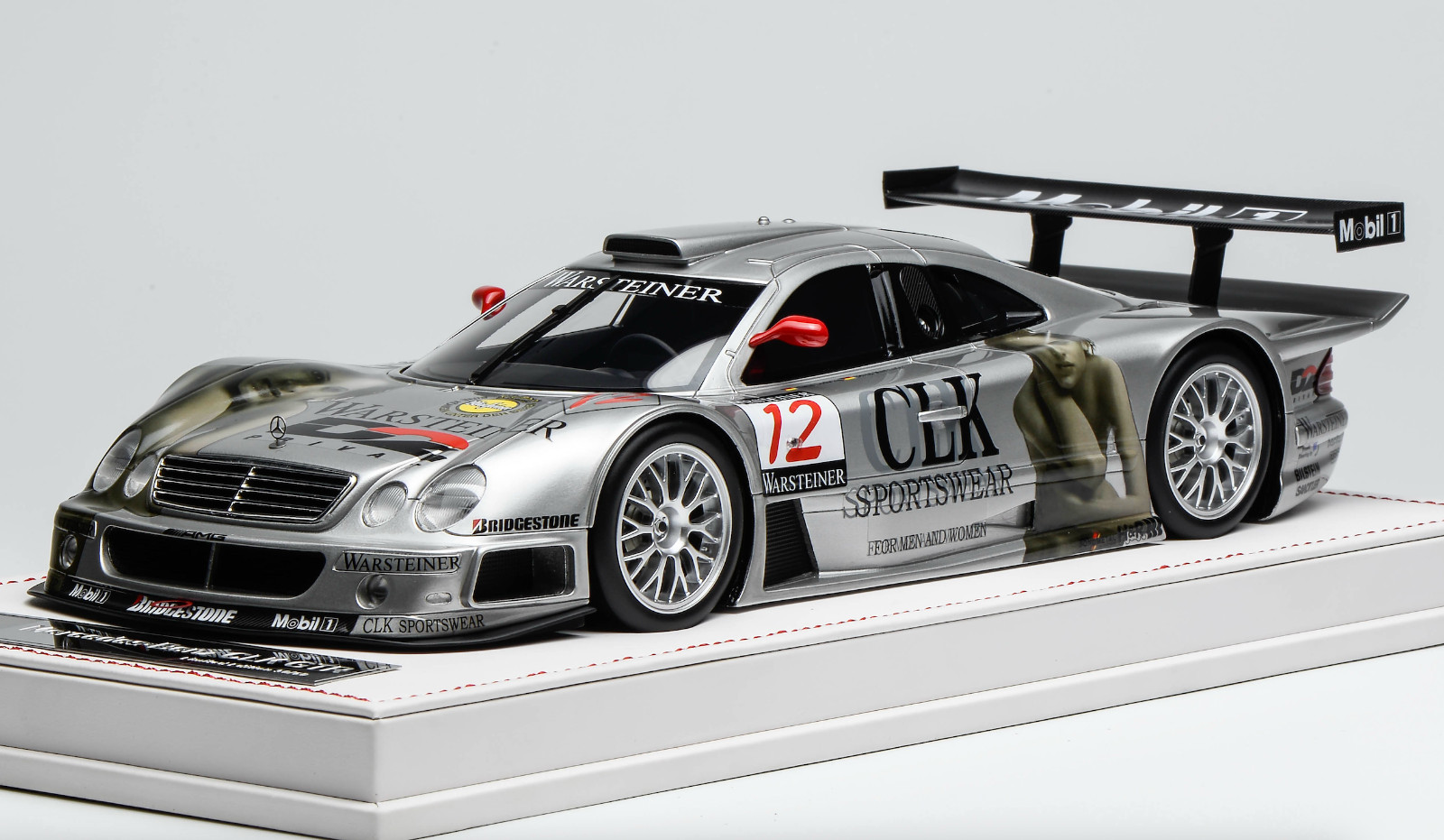 1/18 IVY Models Mercedes CLK GTR from 1997 FIA GT series car #12 leather AB617