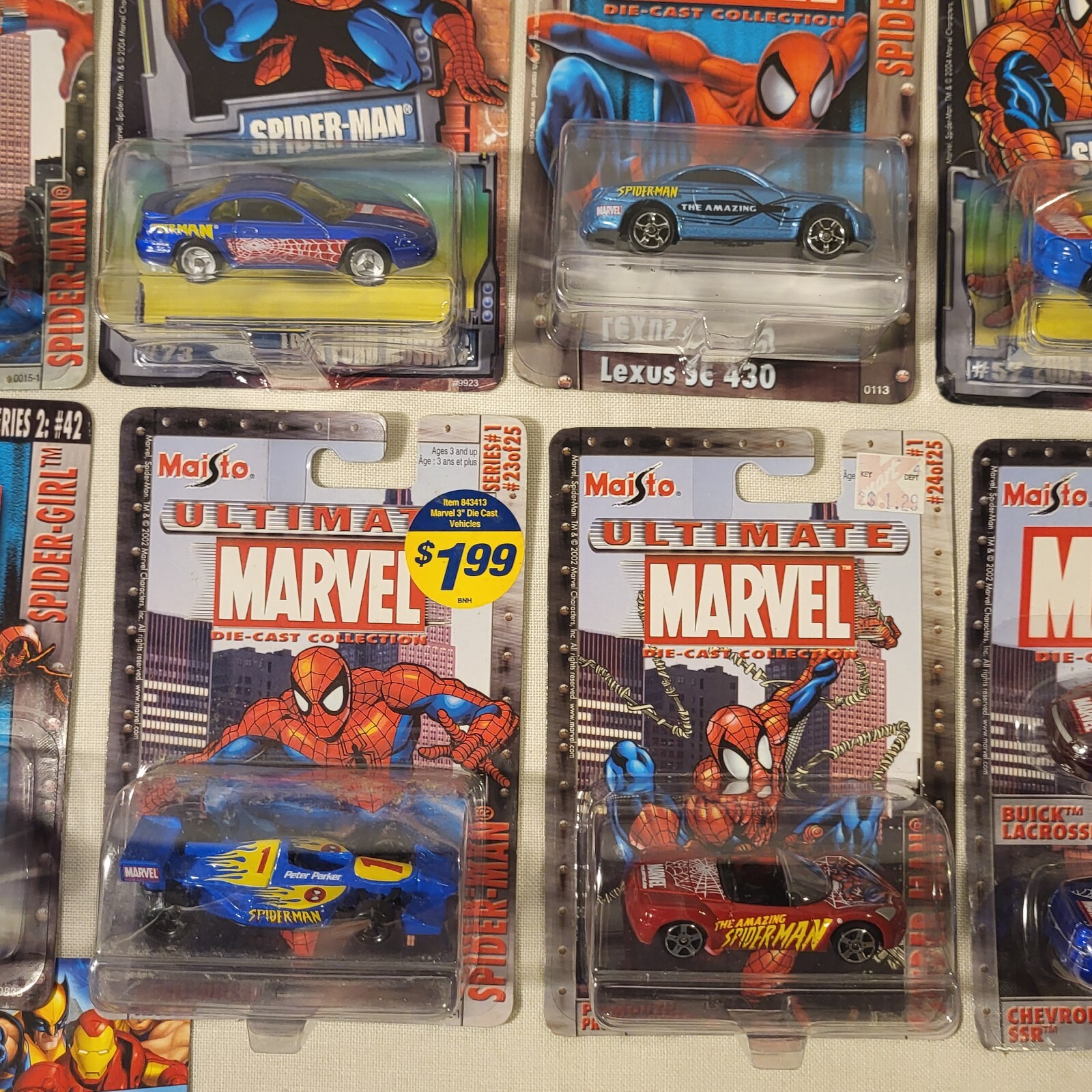 Maisto Marvel Diecast Collection Large Lot Of 24 ALL NEW
